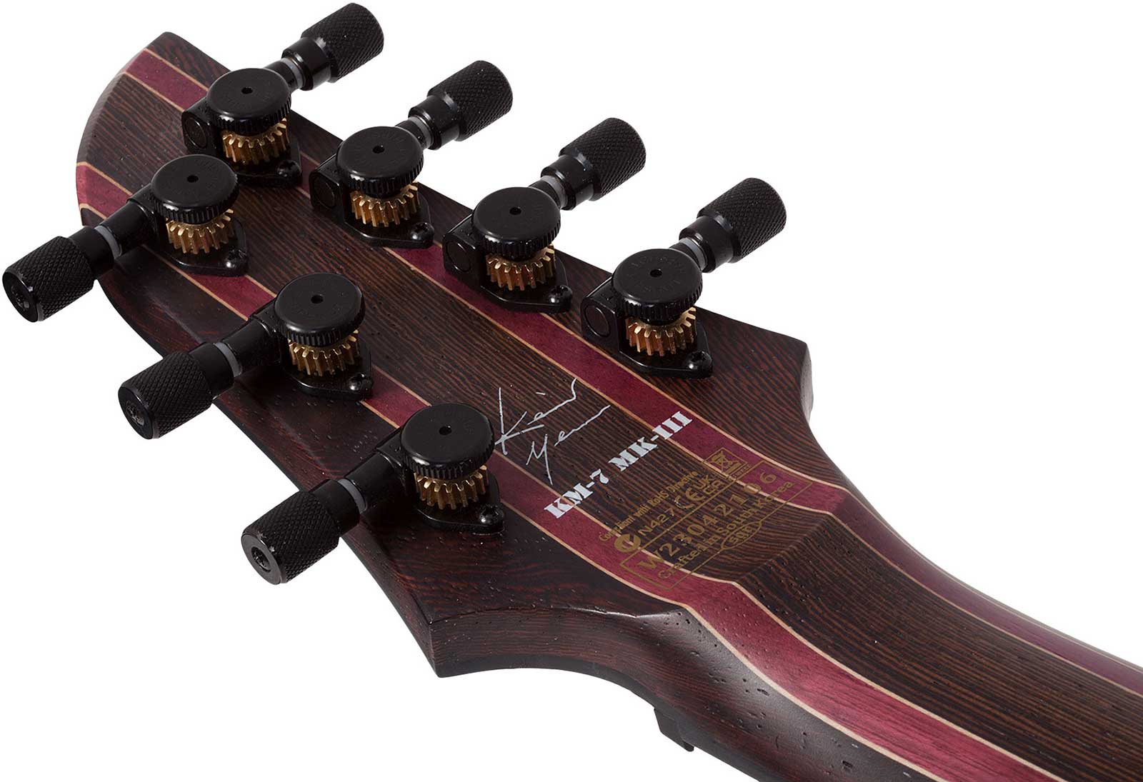 Schecter Keith Merrow Km7 Mkiii Pro Usa 7c 2h Eb - Lagoon Fade - E-Gitarre aus Metall - Variation 8