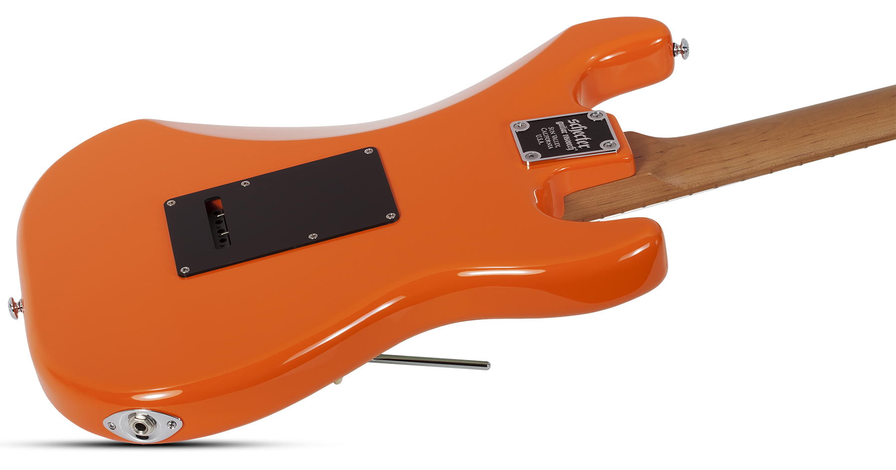 Schecter Nick Johnston Traditional Lh Gaucher Hss Trem Mn - Atomic Orange - E-Gitarre für Linkshänder - Variation 2