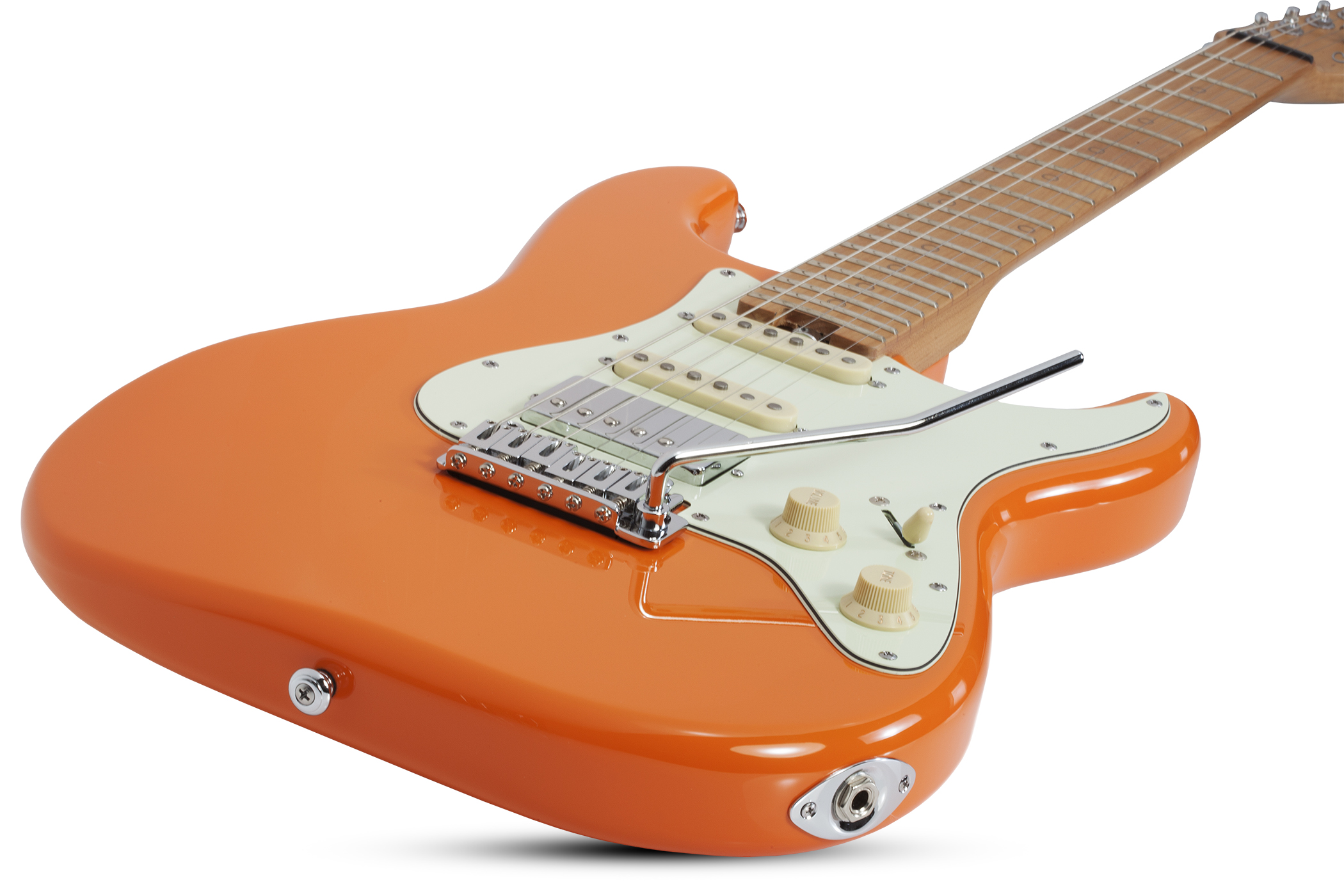 Schecter Nick Johnston Traditional Hss Signature Trem Eb - Atomic Orange - E-Gitarre in Str-Form - Variation 1