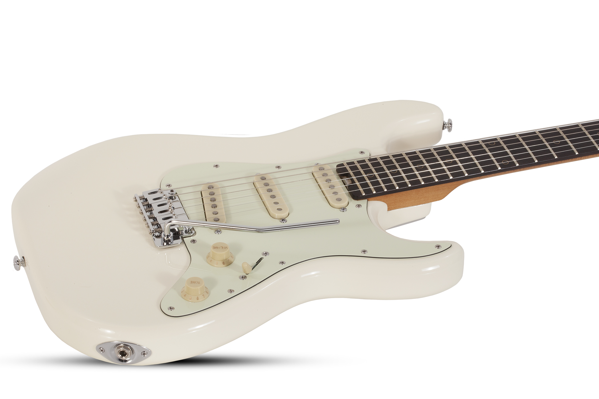 Schecter Nick Johnston Traditional Signature 3s Trem Eb - Atomic Snow - E-Gitarre in Str-Form - Variation 1