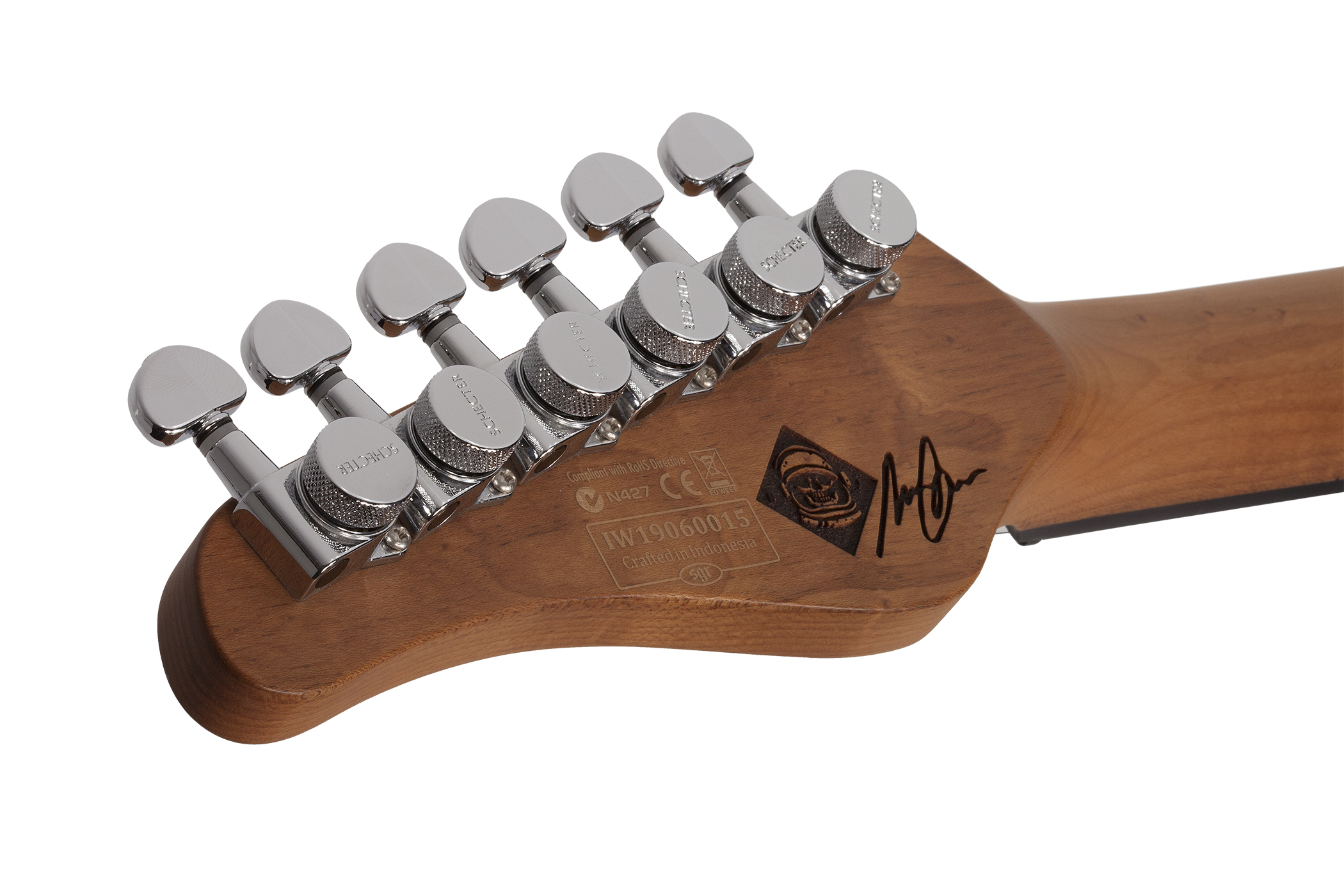 Schecter Nick Johnston Traditional Signature 3s Trem Eb - Atomic Snow - E-Gitarre in Str-Form - Variation 3