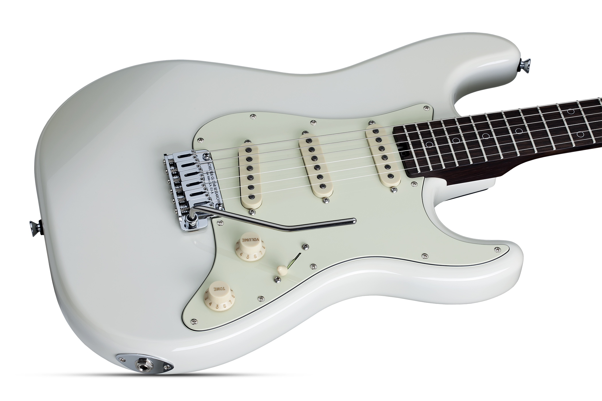 Schecter Nick Johnston Usa Signature 3s Trem Eb - Atomic Snow - E-Gitarre in Str-Form - Variation 1