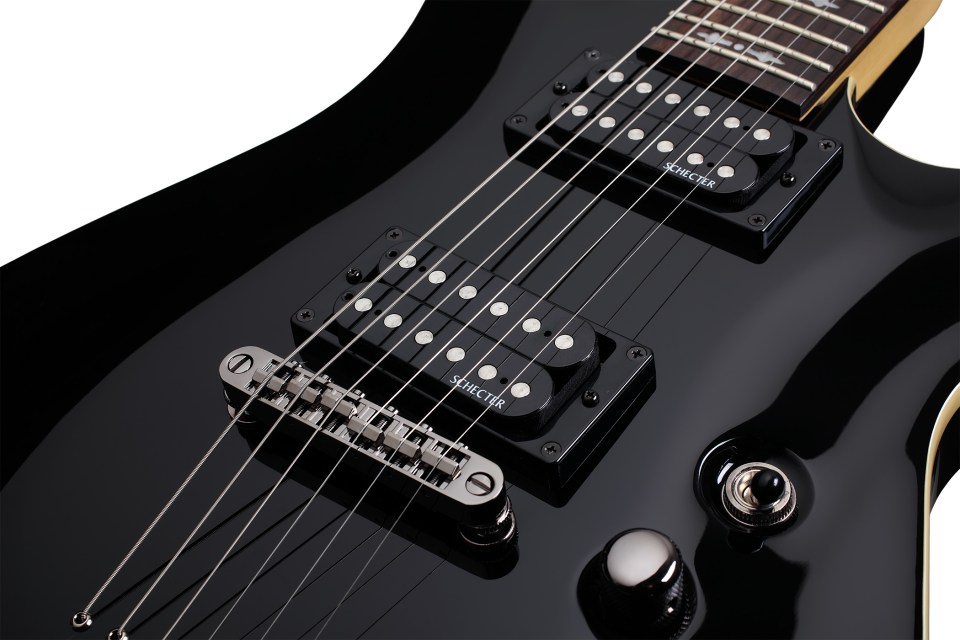 Schecter Omen Extreme-6 2h Ht Rw - See-thru Black - E-Gitarre in Str-Form - Variation 3