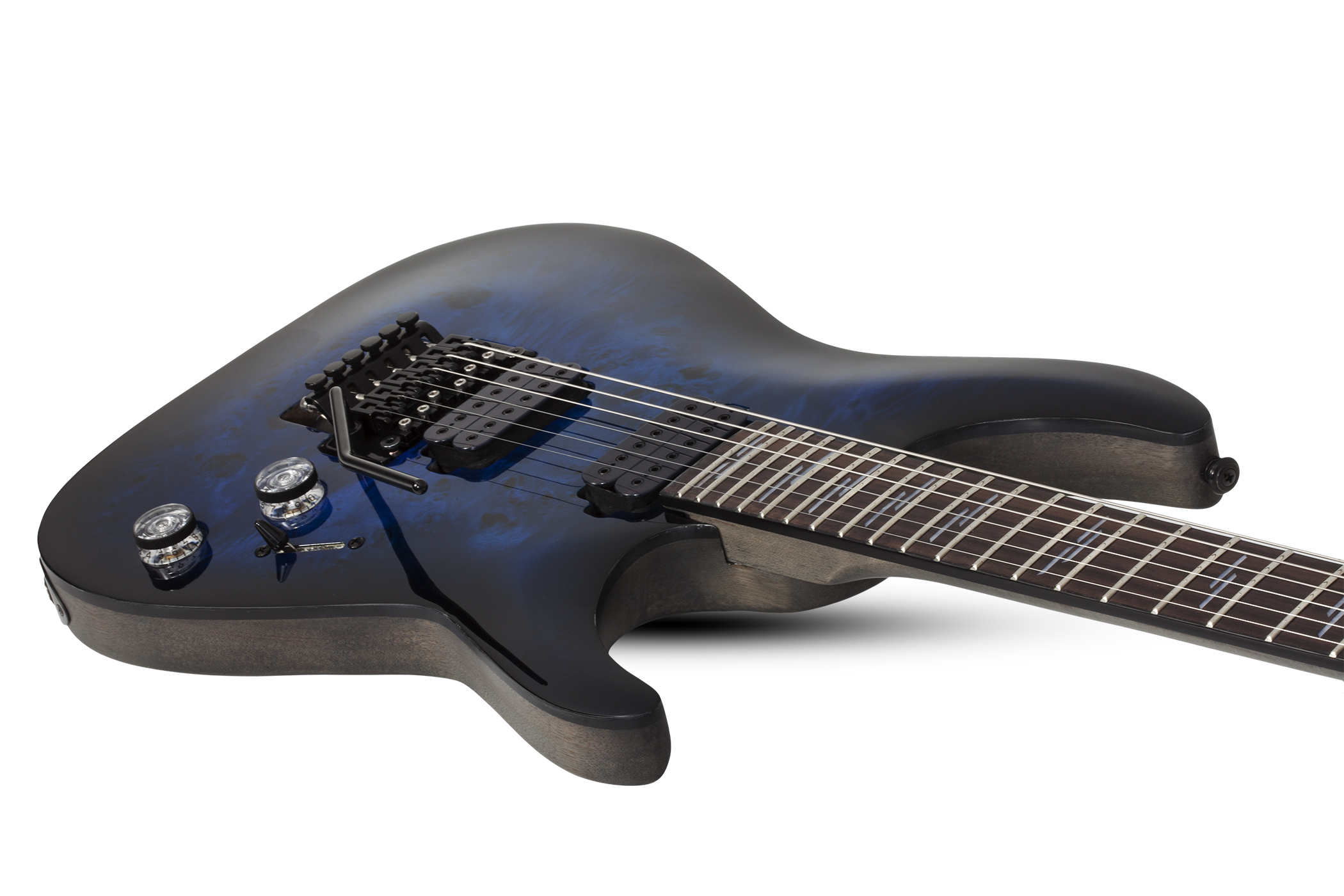 Schecter Omen Elite-6 Fr Hh Rw - See Thru Blueburst - E-Gitarre in Str-Form - Variation 2