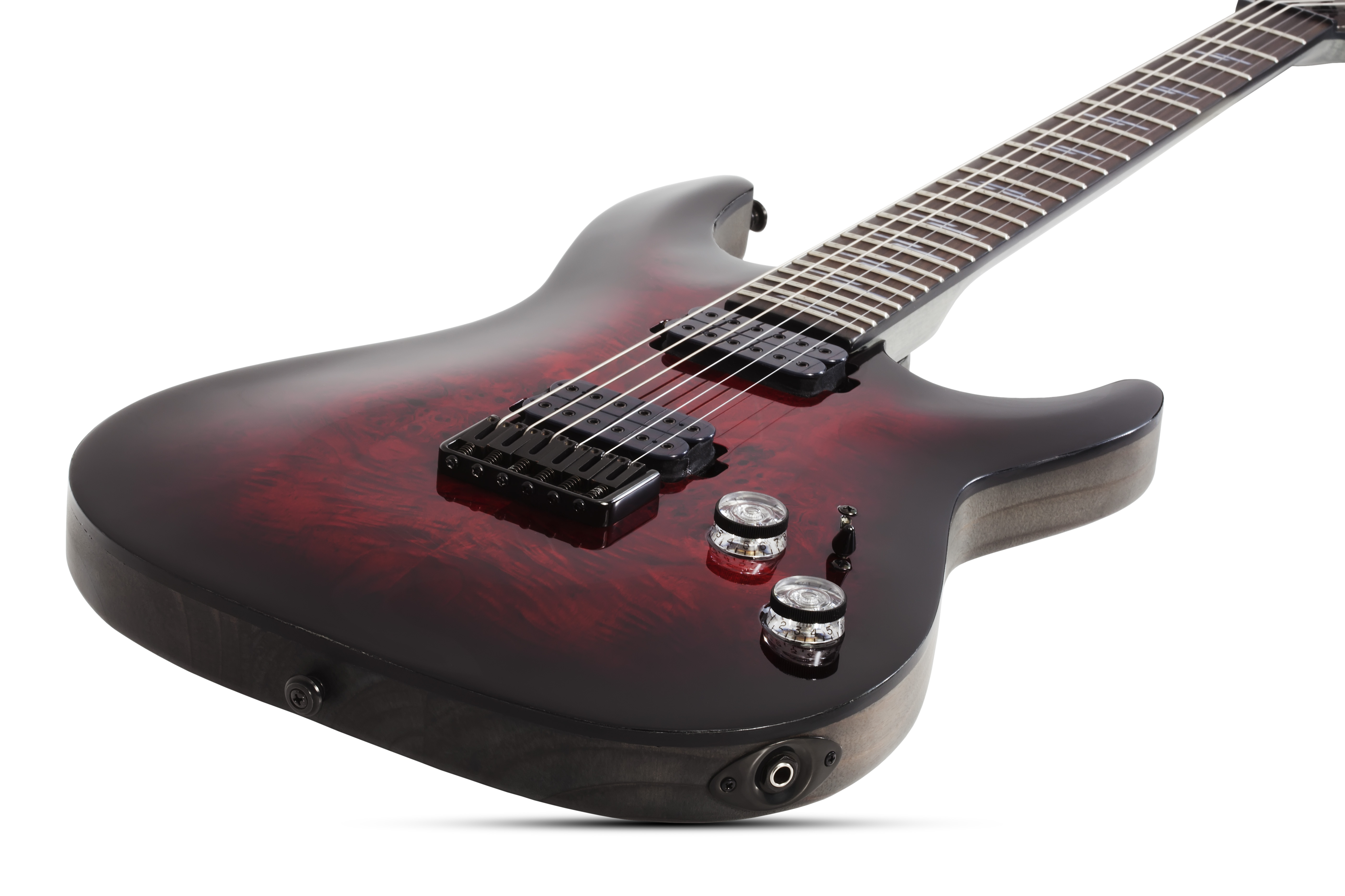 Schecter Omen Elite-6 2h Ht Rw - Black Cherry Burst - E-Gitarre in Str-Form - Variation 1