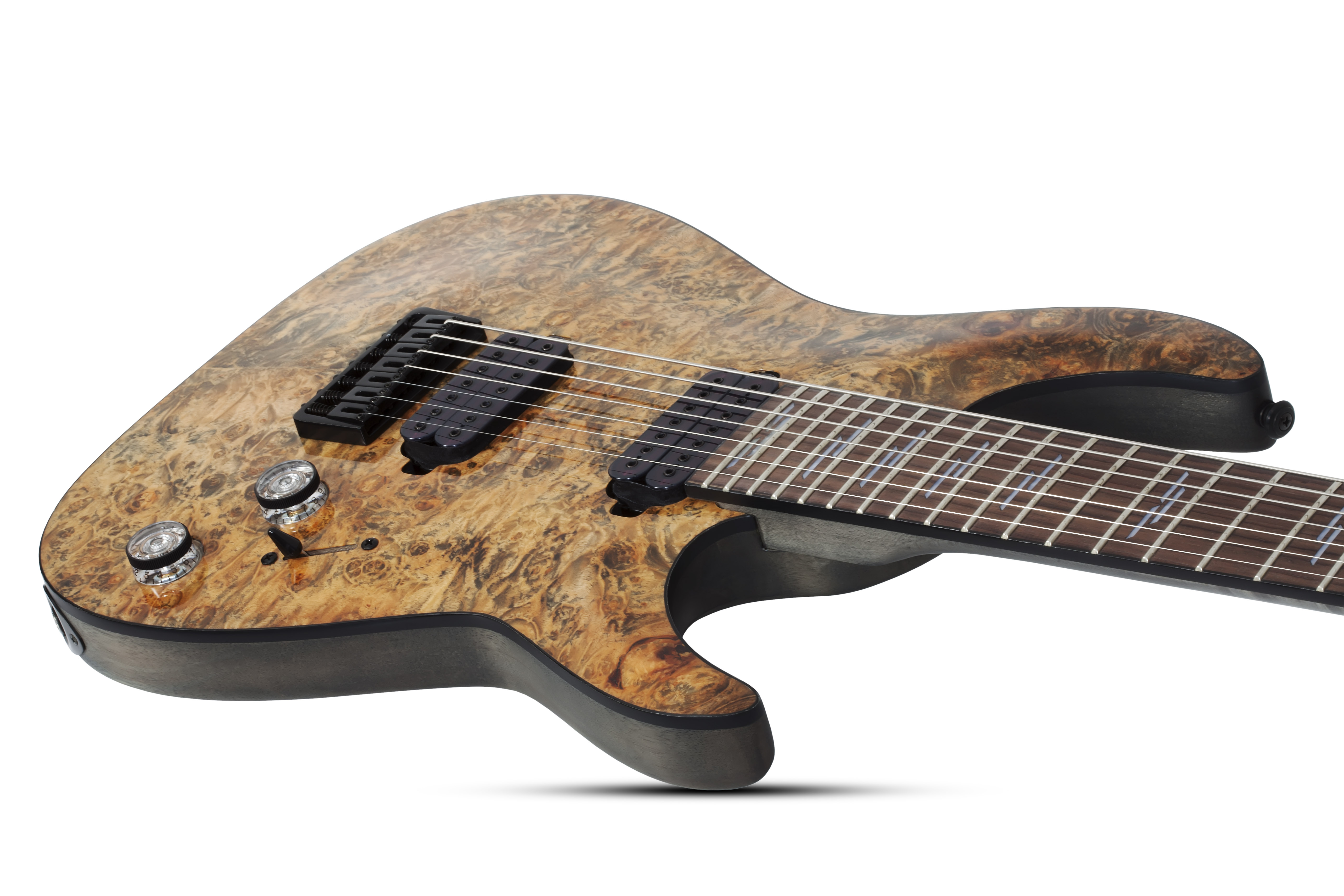 Schecter Omen Elite-7 7c Baryton 2h Ht Rw - Charcoal - 7-saitige E-Gitarre - Variation 2
