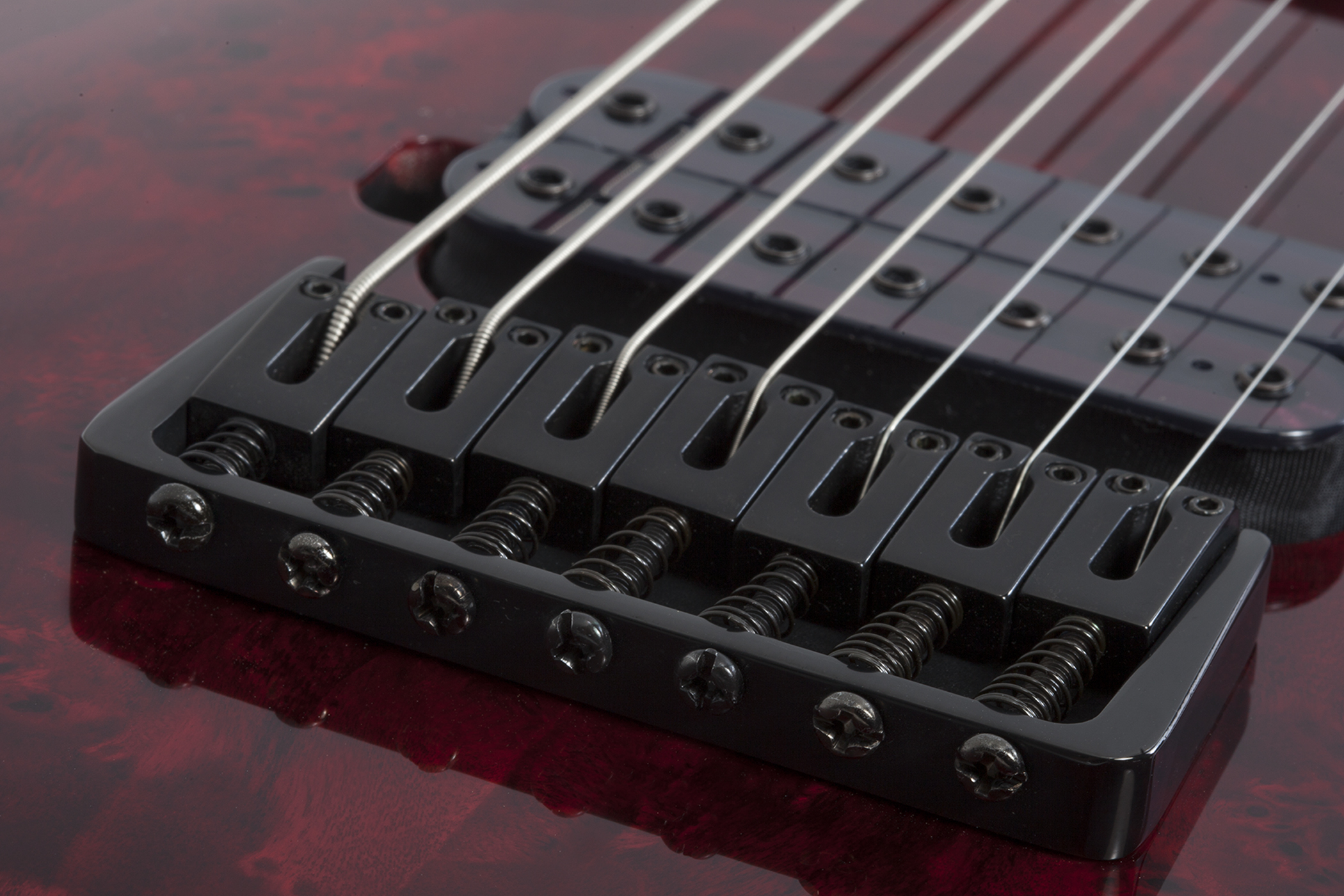 Schecter Omen Elite-7 7c Baryton 2h Ht Rw - Black Cherry Burst - 7-saitige E-Gitarre - Variation 4