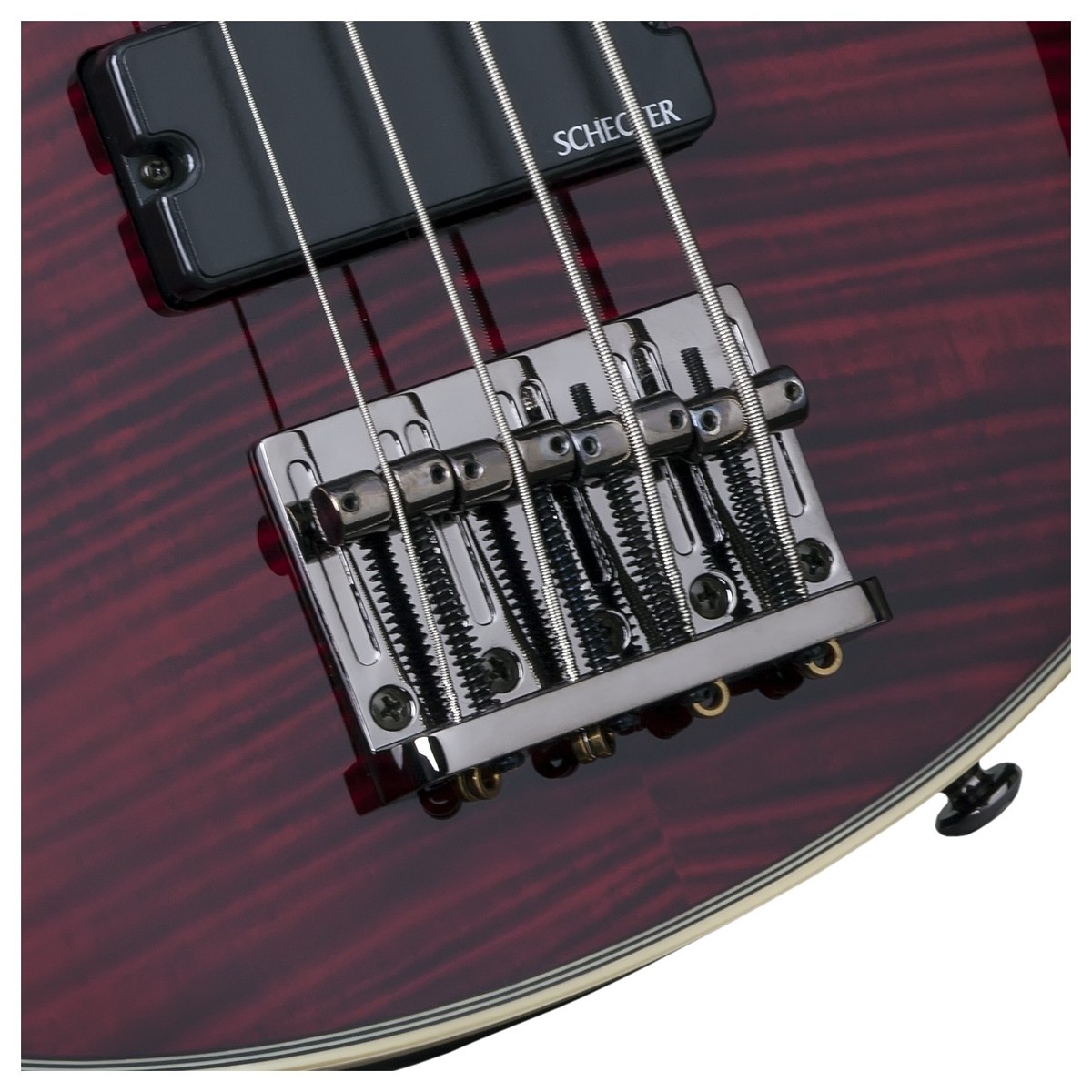 Schecter Omen Extreme-4 Lh Gaucher Active Rw - Black Cherry - Solidbody E-bass - Variation 3