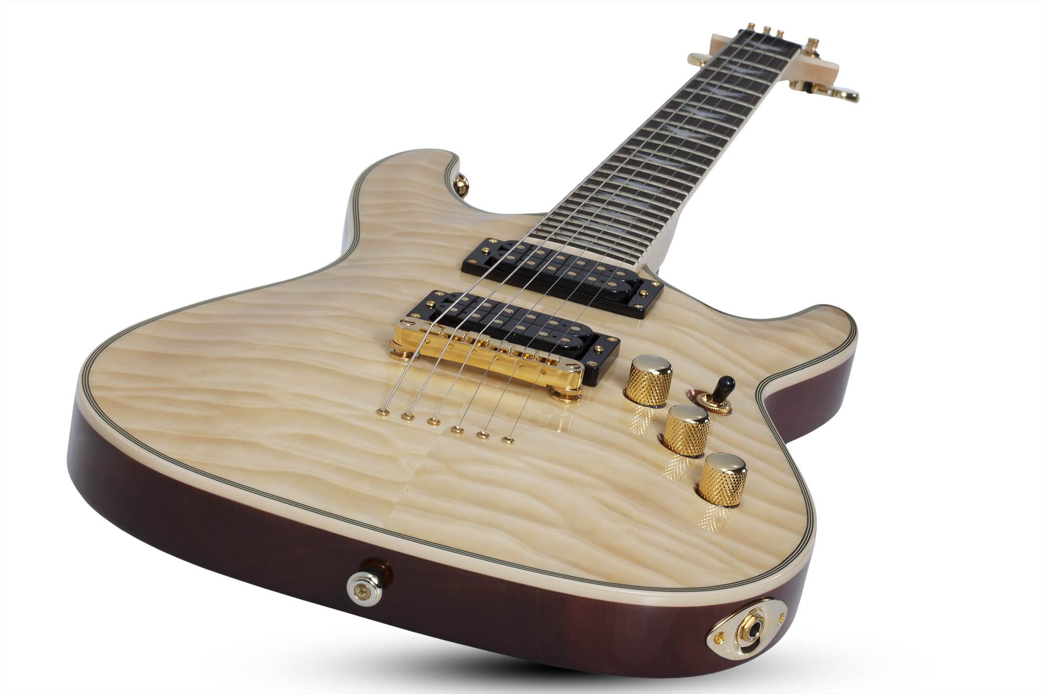 Schecter Omen Extreme-6 2h  Ht Rw - Gloss Natural - E-Gitarre in Str-Form - Variation 1