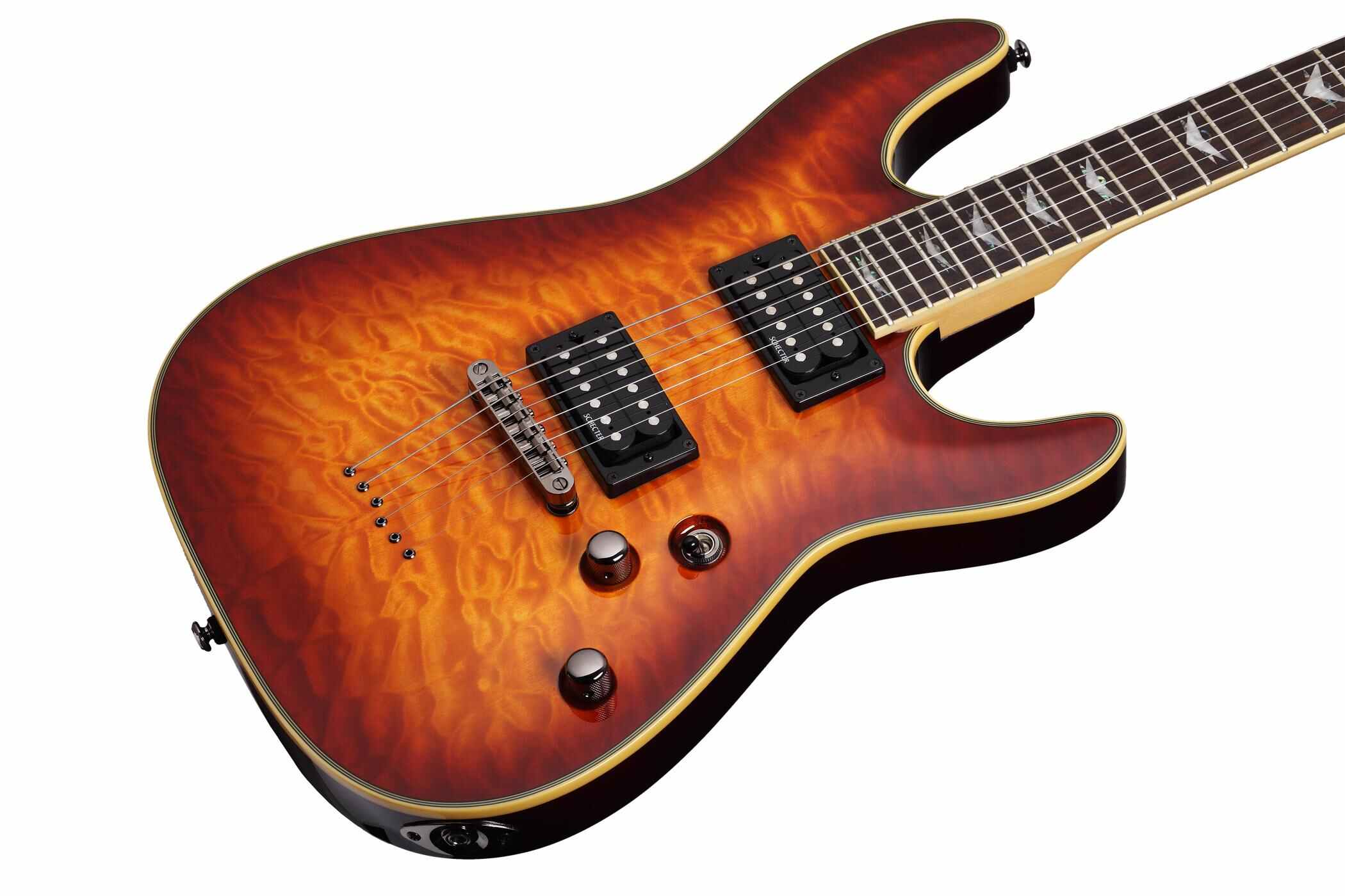 Schecter Omen Extreme-6 2h Ht Rw - Vintage Sunburst - E-Gitarre in Str-Form - Variation 1