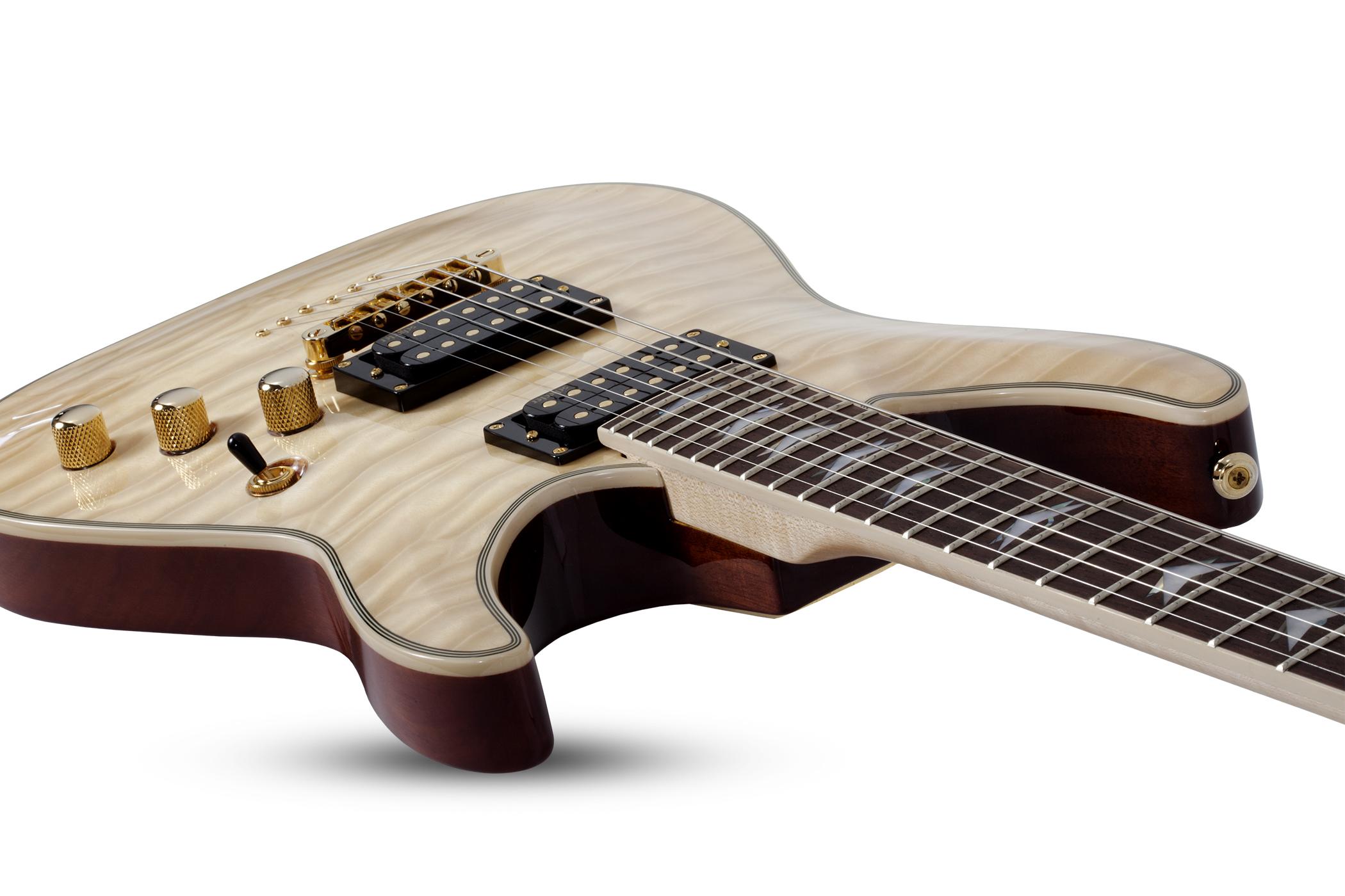 Schecter Omen Extreme-6 2h  Ht Rw - Gloss Natural - E-Gitarre in Str-Form - Variation 2