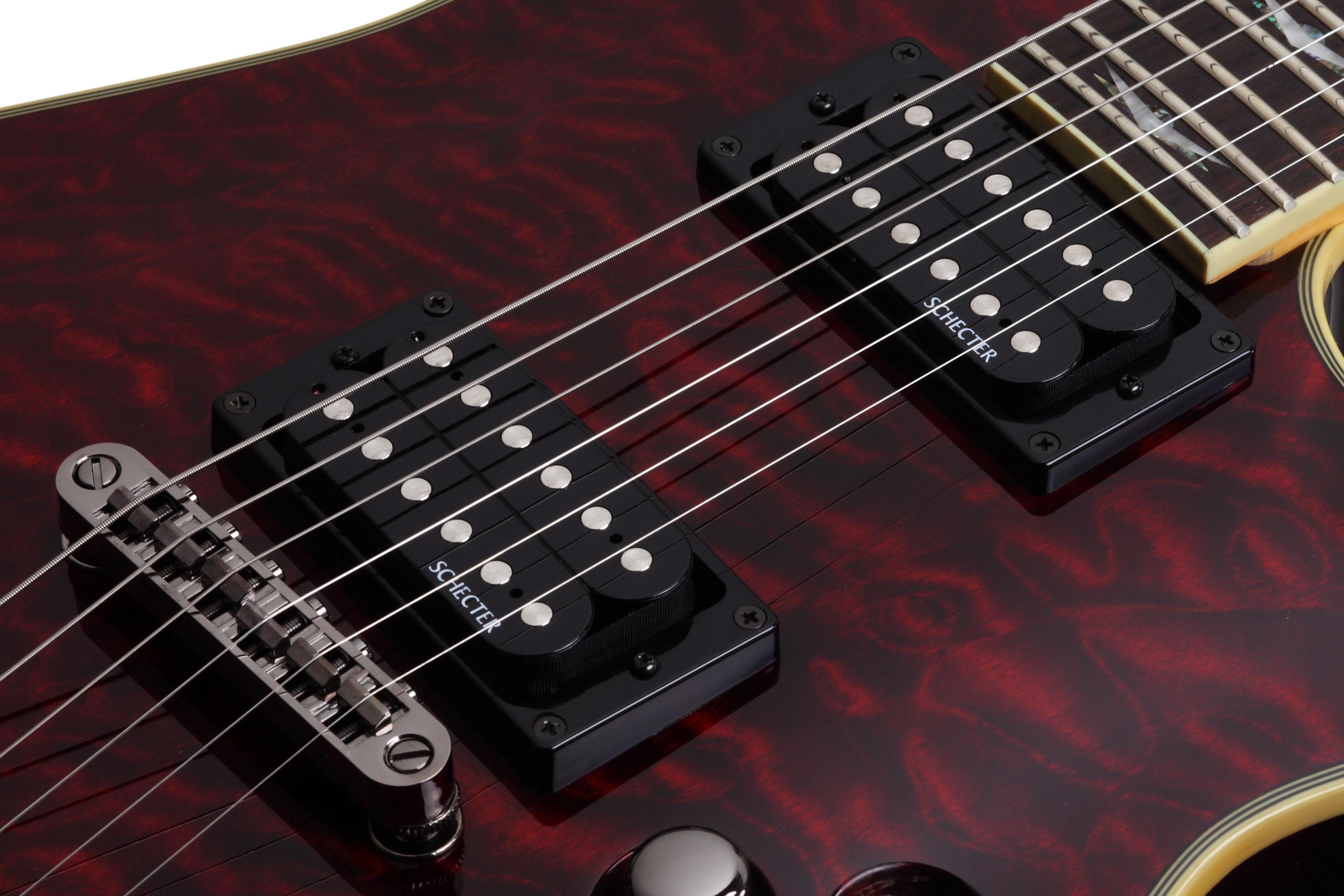 Schecter Omen Extreme-6 2h Ht Rw - Black Cherry - E-Gitarre in Str-Form - Variation 3