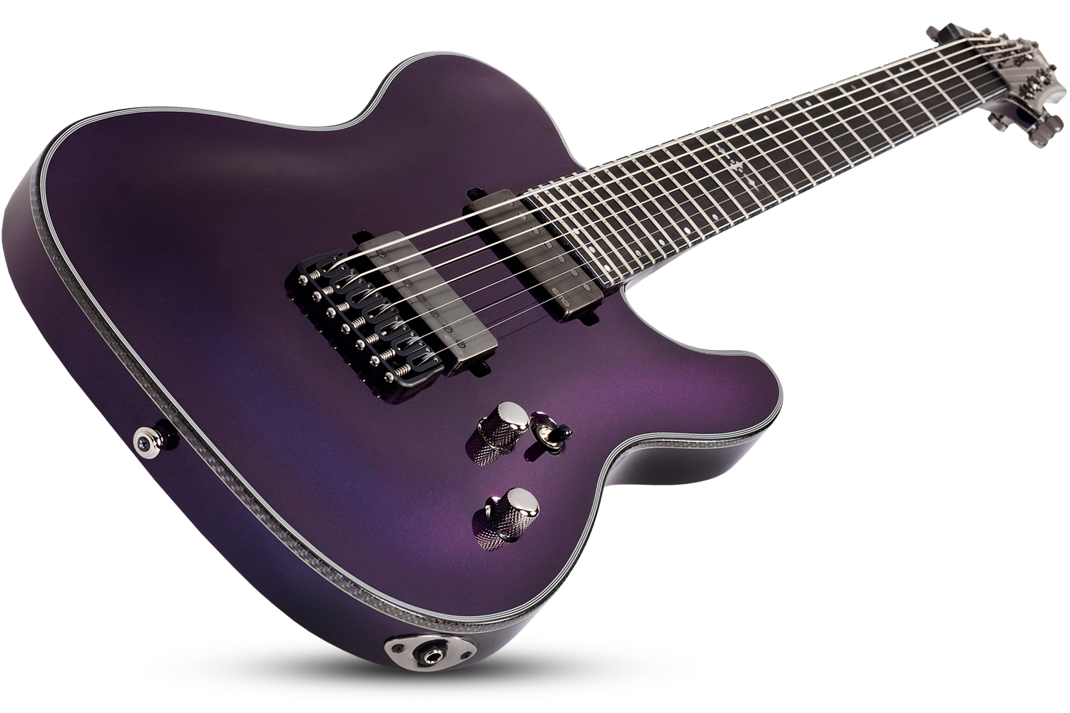 Schecter Pt-7 Hellraiser Hybrid 7c 2h Emg Ht Eb - Ultraviolet - 7-saitige E-Gitarre - Variation 1