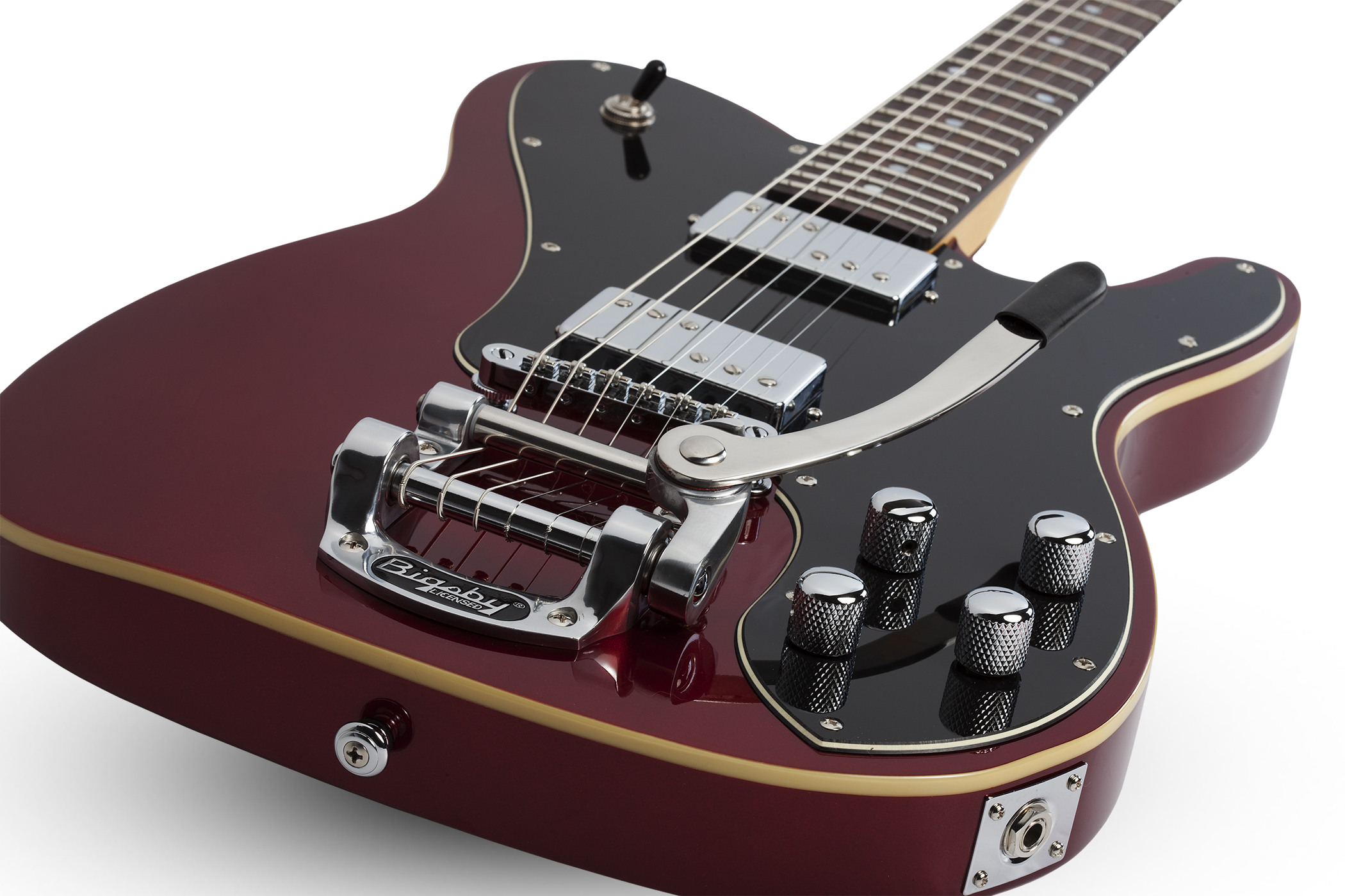 Schecter Pt Fastback Ii B Bigsby 2h Trem Bigsby Rw - Metallic Red - E-Gitarre in Teleform - Variation 2