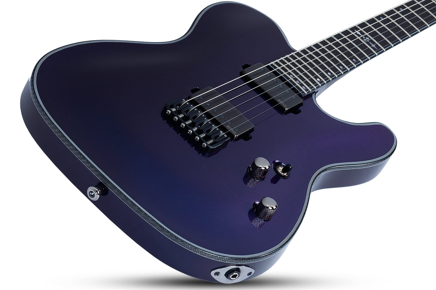 Schecter Pt Hellraiser Hybrid 2h Emg Ht Eb - Ultraviolet - E-Gitarre in Teleform - Variation 1