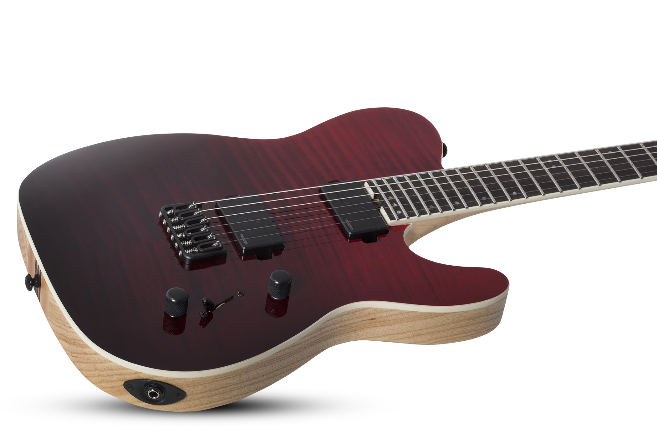 Schecter Pt Sls Elite 2h Fishman Fluence Modern Ht Eb - Blood Burst - E-Gitarre in Teleform - Variation 1