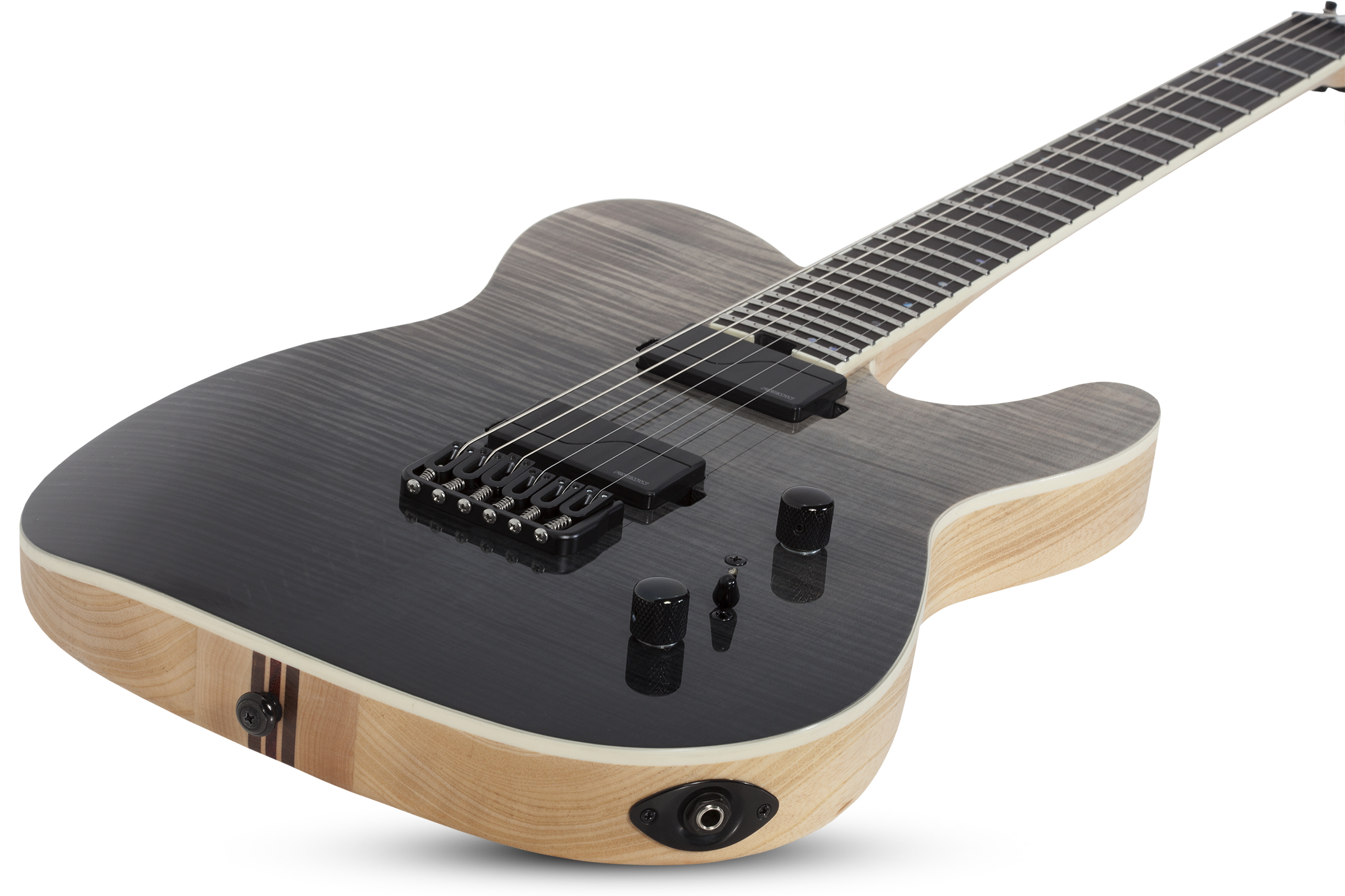 Schecter Pt Sls Elite 2h Fishman Fluence Modern Ht Eb - Black Fade Burst - E-Gitarre in Teleform - Variation 1