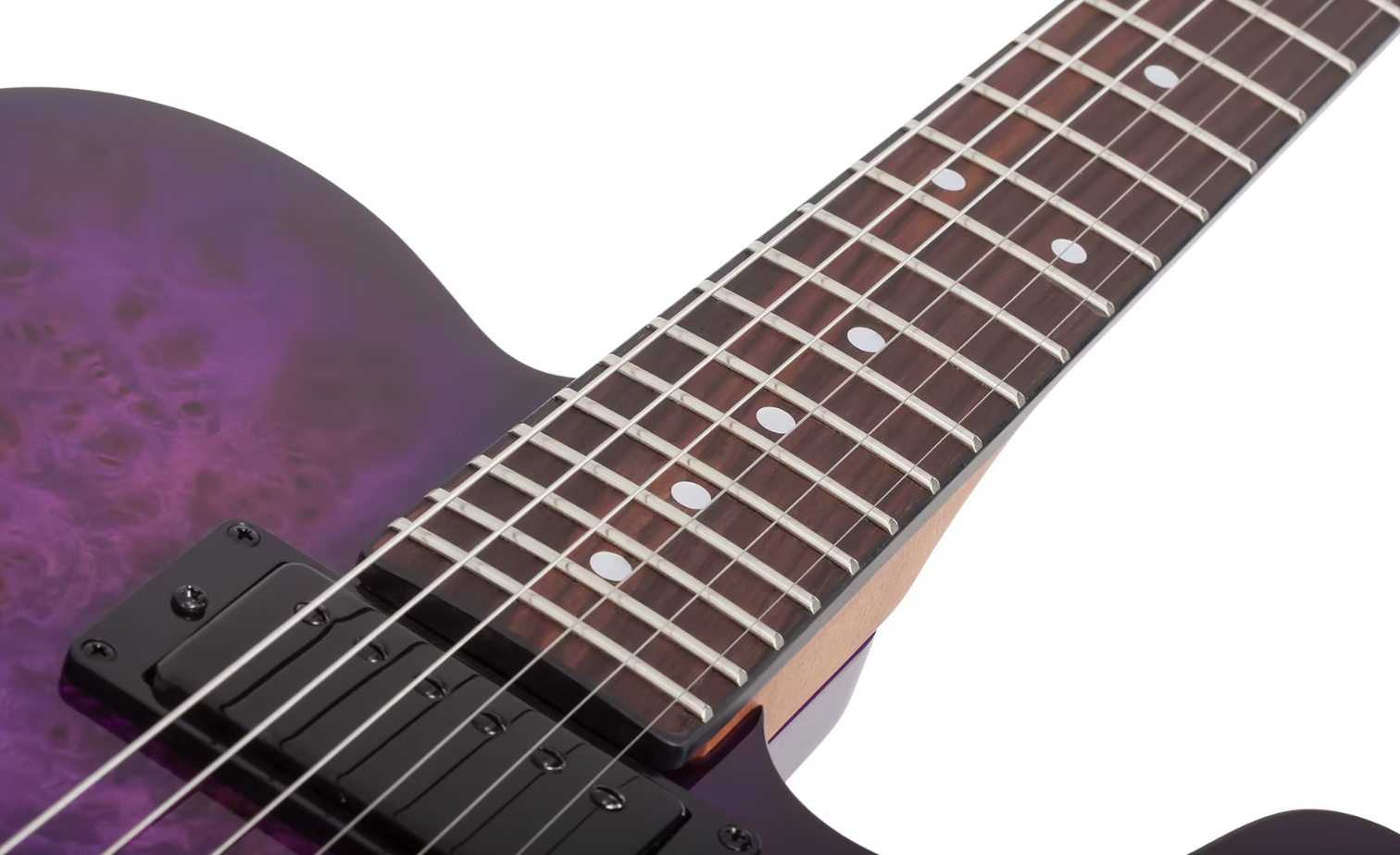 Schecter Pt Standard 2h Ht Rw - Purple Burst Burl - E-Gitarre in Teleform - Variation 4