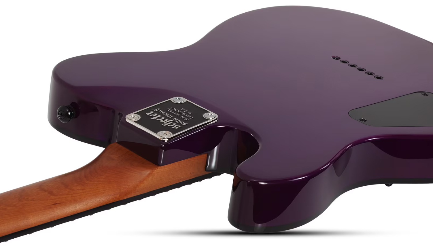 Schecter Pt Standard 2h Ht Rw - Purple Burst Burl - E-Gitarre in Teleform - Variation 5