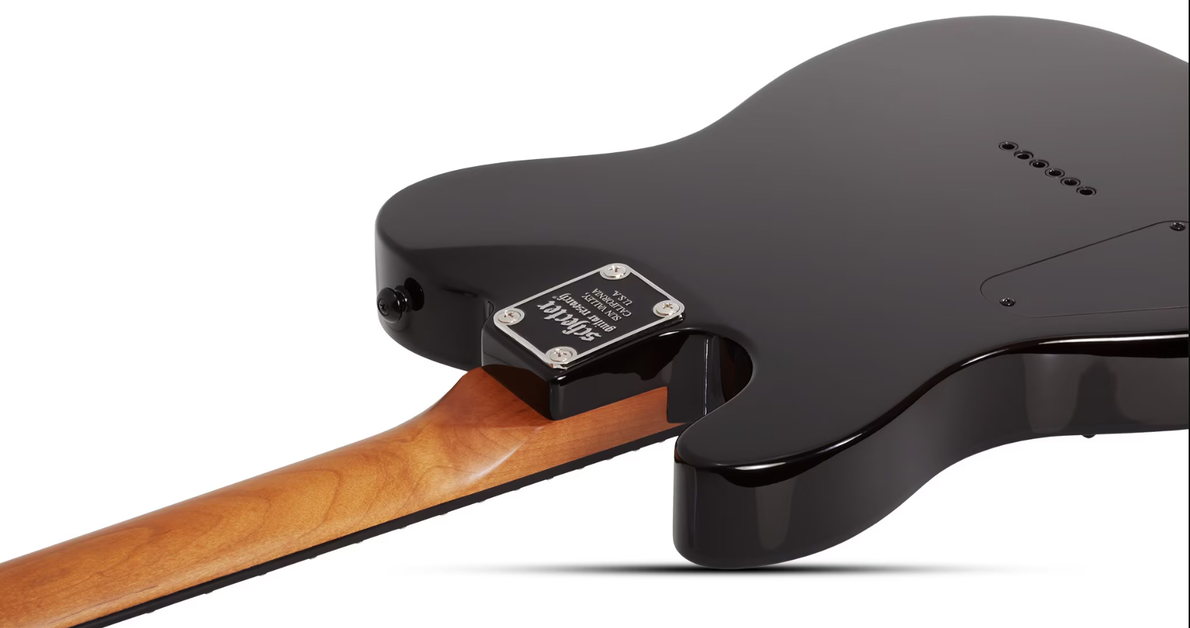 Schecter Pt Standard 2h Ht Rw - Black Fade Burst Burl - E-Gitarre in Teleform - Variation 5
