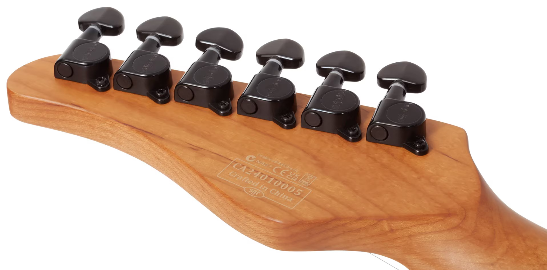 Schecter Pt Standard 2h Ht Rw - Black Fade Burst Burl - E-Gitarre in Teleform - Variation 6