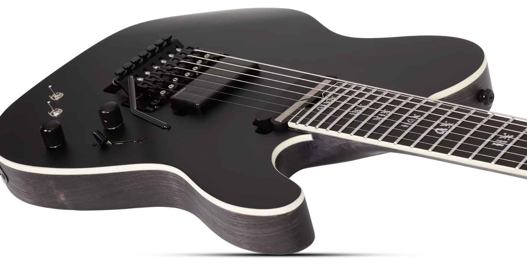 Schecter Pt7 Frs Sls Elite Evil Twin 2h Fishman Fluence Sustainiac Fr Eb - Satin Black - Bariton E-Gitarre - Variation 2