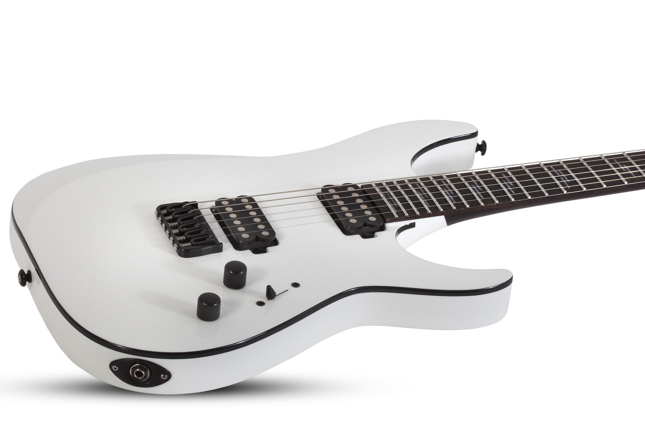 Schecter Reaper-6 Custom 2h Ht Eb - Gloss White - E-Gitarre in Str-Form - Variation 1
