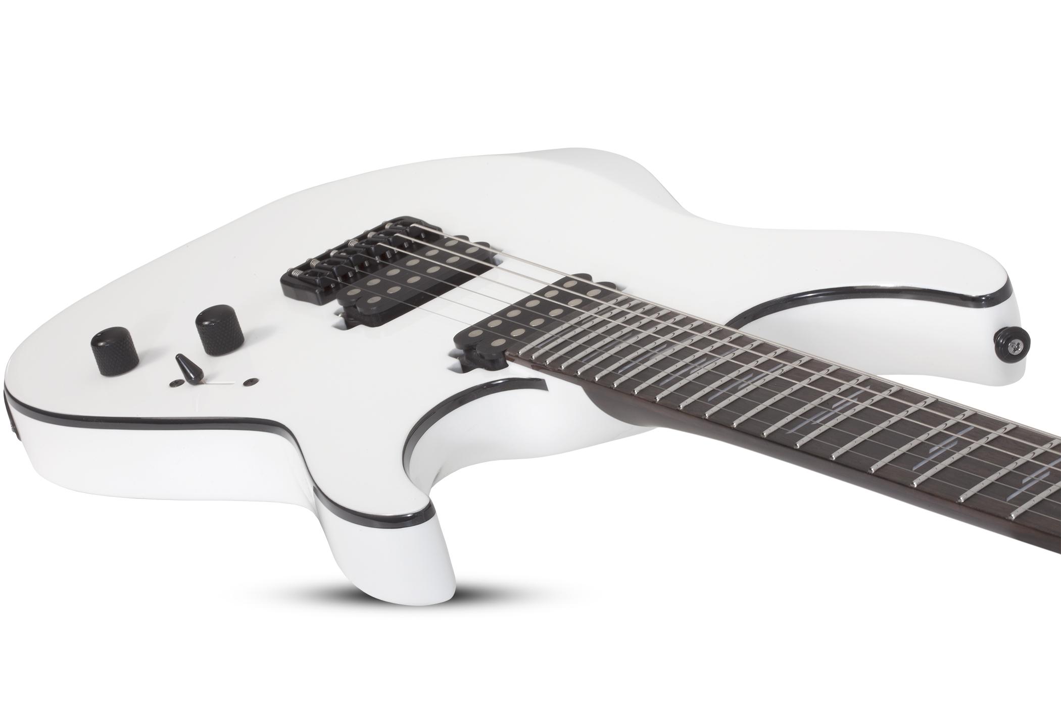 Schecter Reaper-6 Custom 2h Ht Eb - Gloss White - E-Gitarre in Str-Form - Variation 2