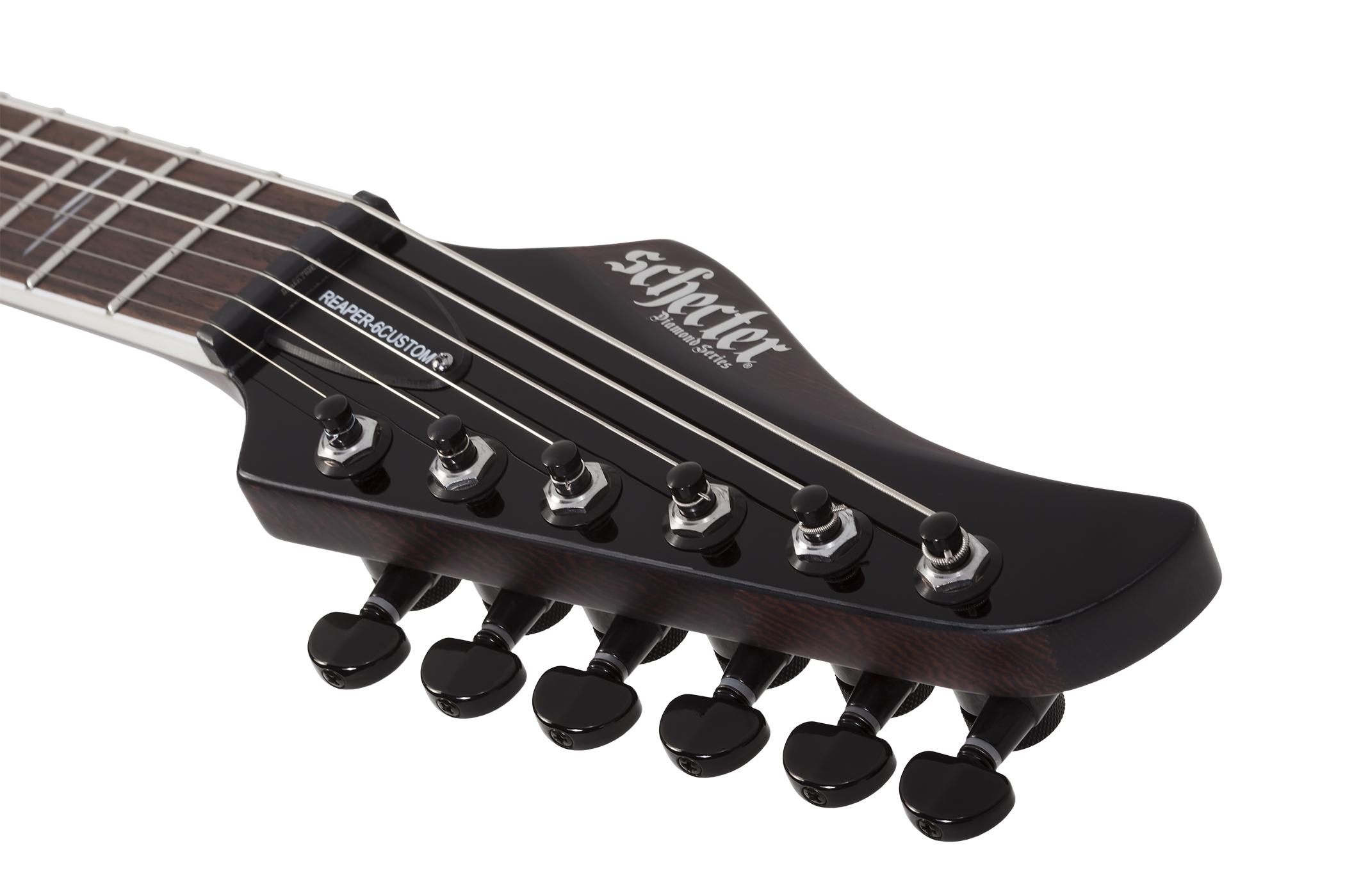 Schecter Reaper-6 Custom 2h Ht Eb - Black - E-Gitarre in Str-Form - Variation 6