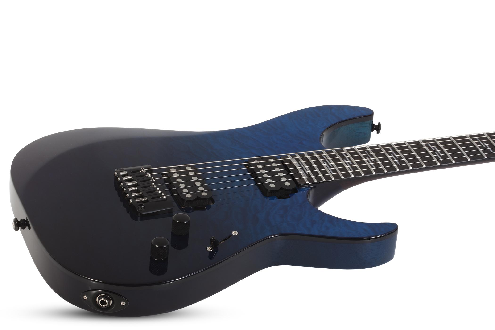 Schecter Reaper-6 Elite 2h Ht Eb - Deep Blue Ocean - E-Gitarre in Str-Form - Variation 1