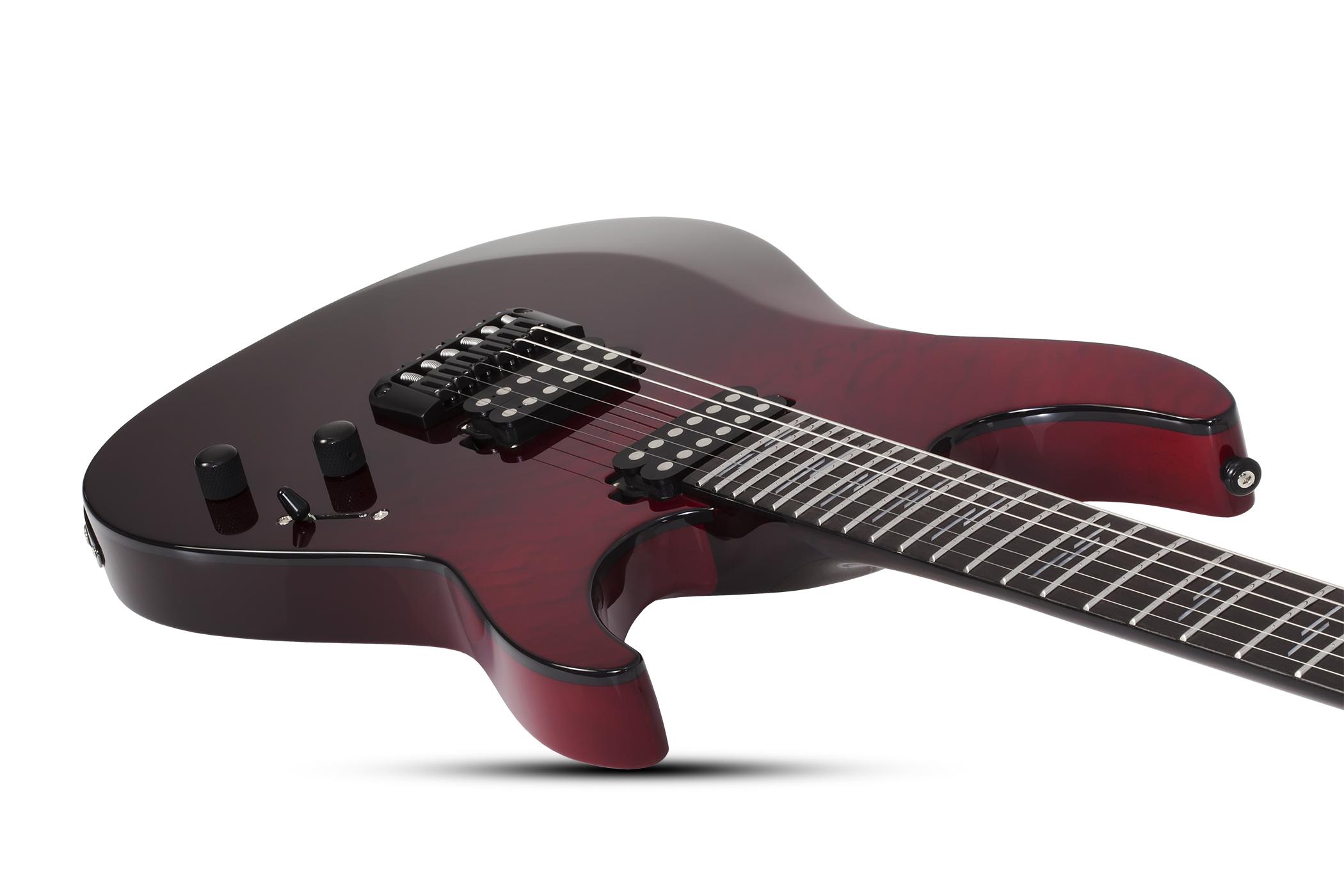 Schecter Reaper-6 Elite 2h Ht Eb - Blood Burst - E-Gitarre in Str-Form - Variation 2