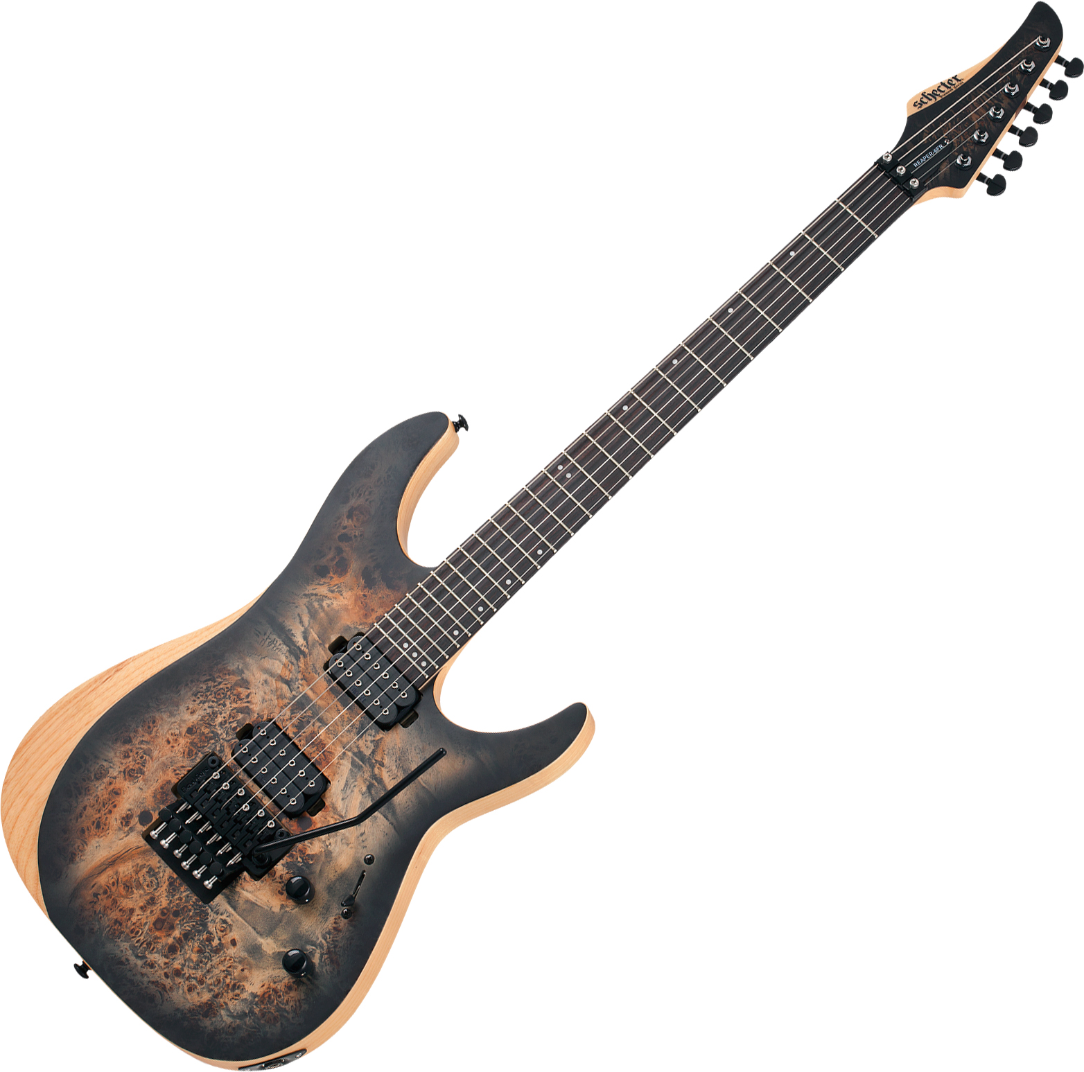 Schecter Reaper-6 Fr 2h Eb - Satin Charcoal Burst - E-Gitarre in Str-Form - Variation 1