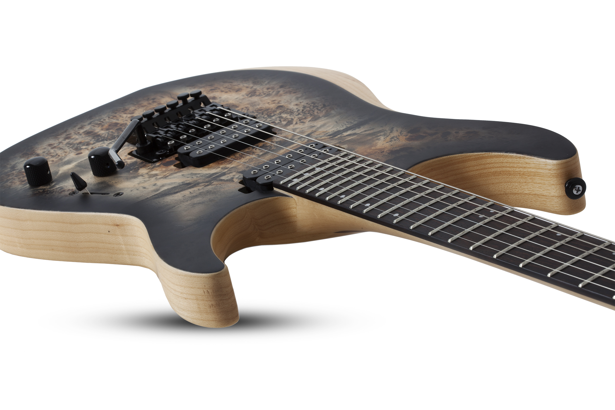 Schecter Reaper-6 Fr 2h Eb - Satin Charcoal Burst - E-Gitarre in Str-Form - Variation 3