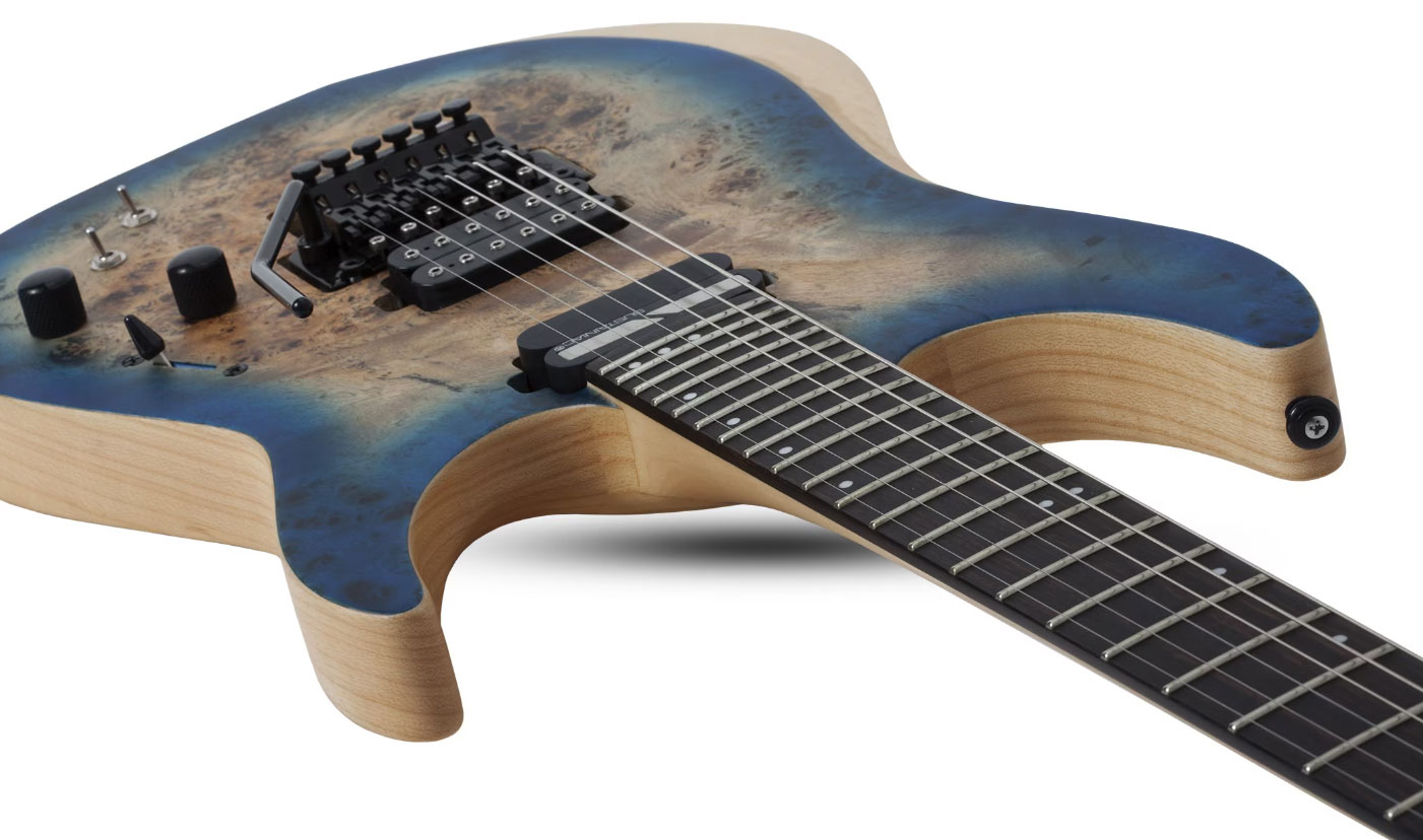 Schecter Reaper-6 Fr S 2h Sustainiac Eb - Satin Sky Burst - E-Gitarre in Str-Form - Variation 3