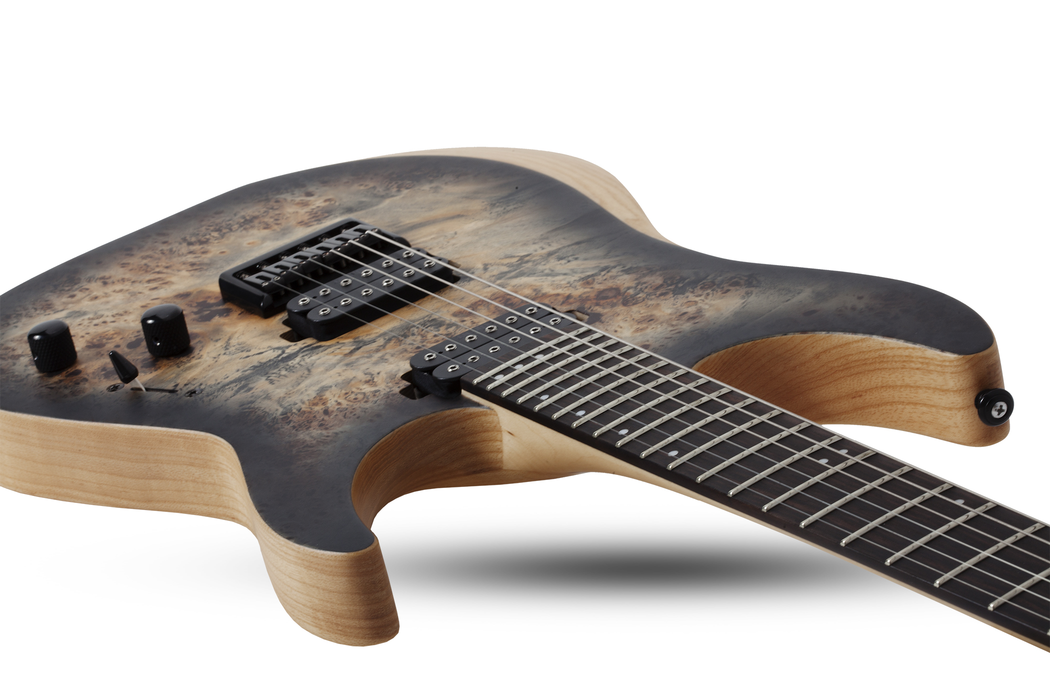 Schecter Reaper-6 2h Ht Eb - Satin Charcoal Burst - E-Gitarre in Str-Form - Variation 2