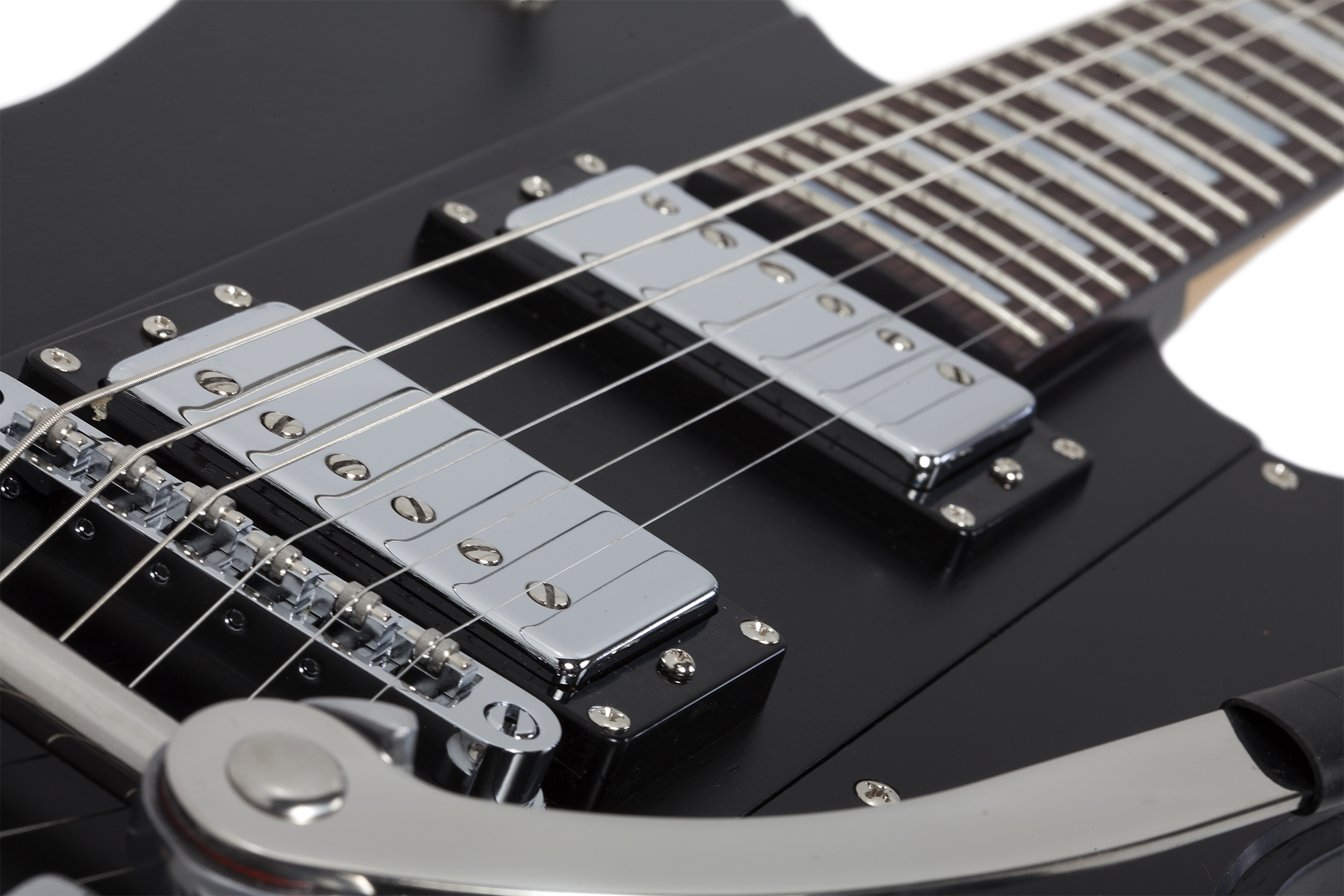 Schecter Robert Smith Ultra Cure Signature 2h Trem Bigsby Rw - Black Pearl - Signature-E-Gitarre - Variation 3