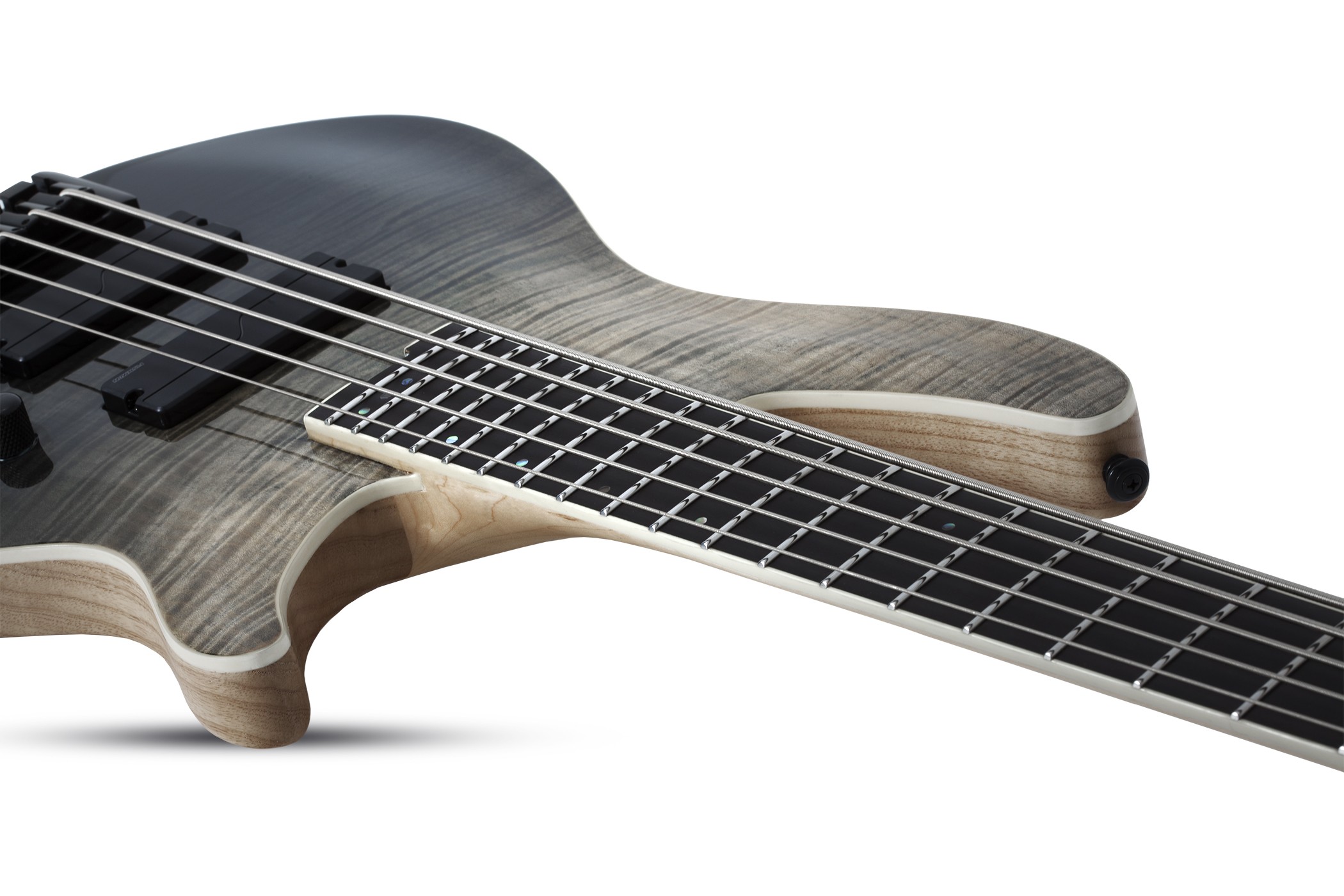 Schecter Sls Elite 5c  Active Fishman Fluence Eb Rw - Black Fade Burst - Solidbody E-bass - Variation 2