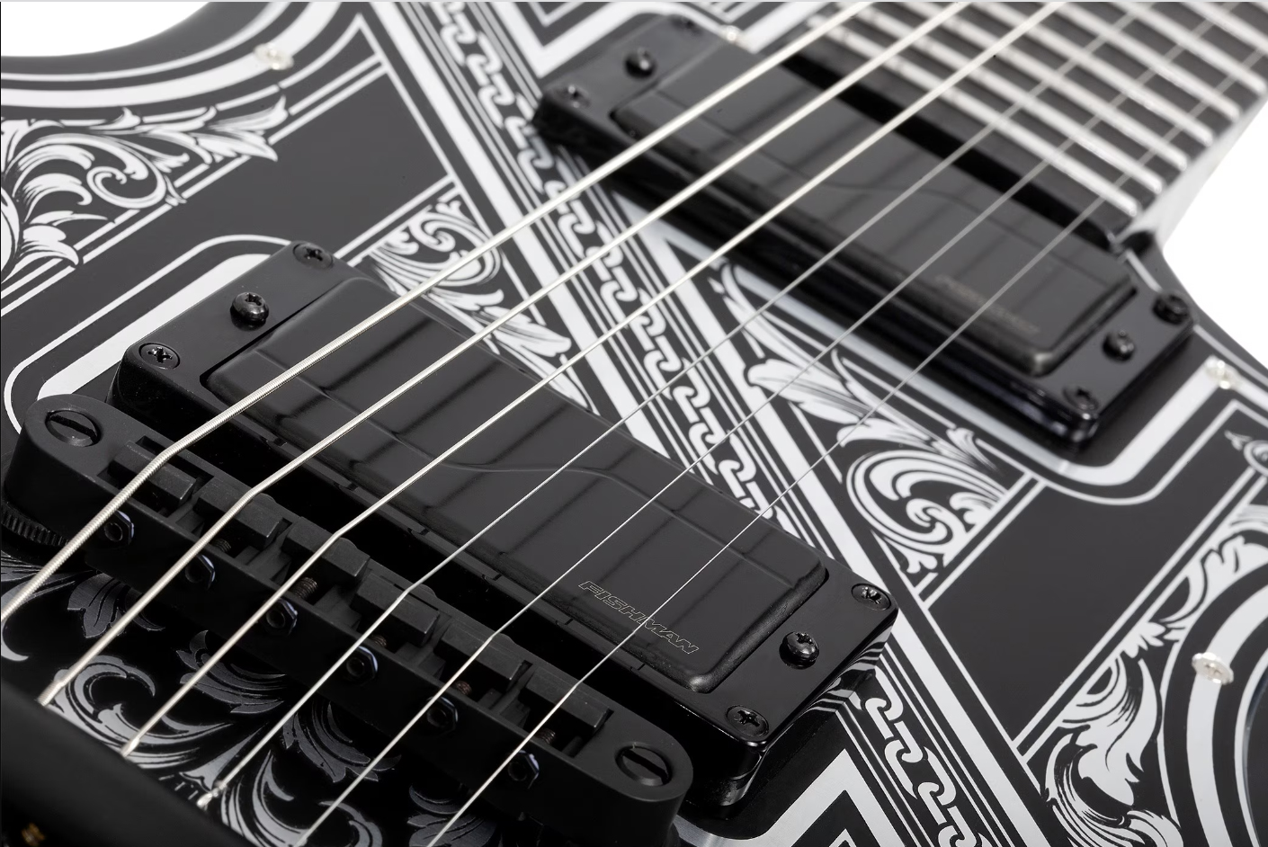 Schecter Solo Ii Pryzm Palladium 2h Fishman Fluence Modern Eb - Gloss Black - E-Gitarre aus Metall - Variation 3