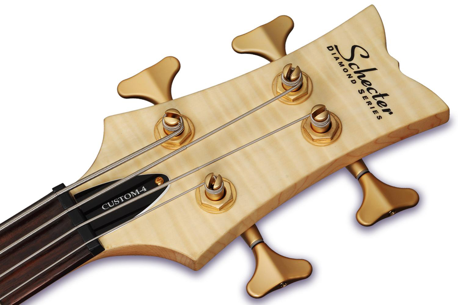 Schecter Stiletto Custom-4 Active Emg Rw - Natural Satin - Solidbody E-bass - Variation 4