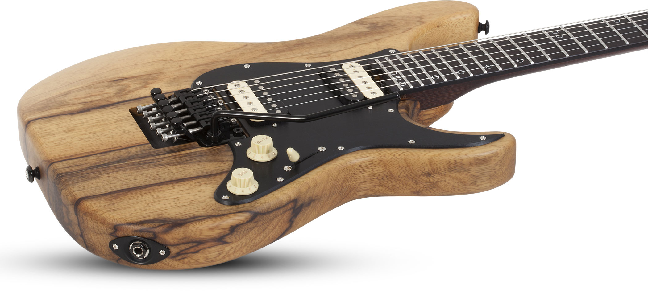 Schecter Sun Valley Super Shredder Exotic Black Limba 2h Fr Eb - Natural - E-Gitarre aus Metall - Variation 1