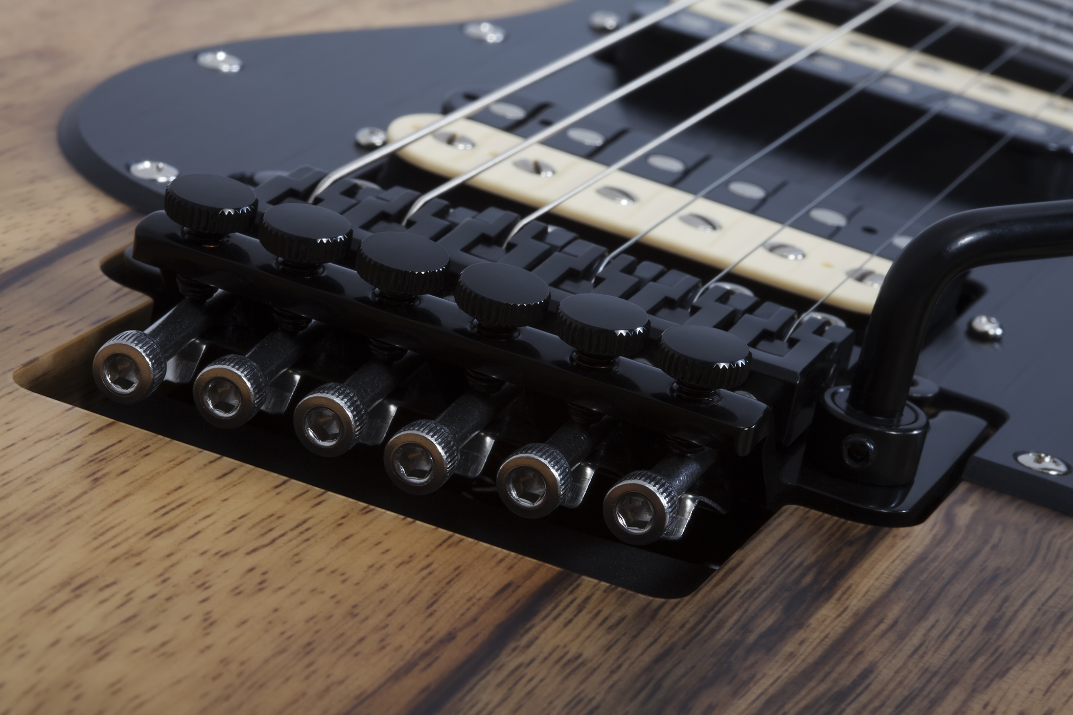 Schecter Sun Valley Super Shredder Exotic Black Limba 2h Fr Eb - Natural - E-Gitarre aus Metall - Variation 3