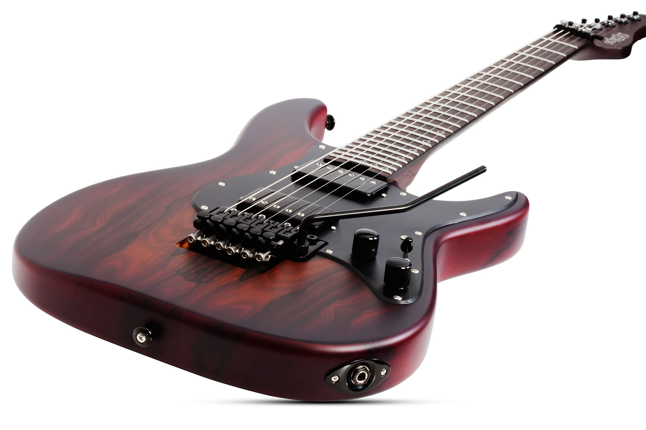 Schecter Sun Valley Super Shredder Exotic Ziricote Lh Gaucher 2h Fr Eb - Natural - E-Gitarre für Linkshänder - Variation 1