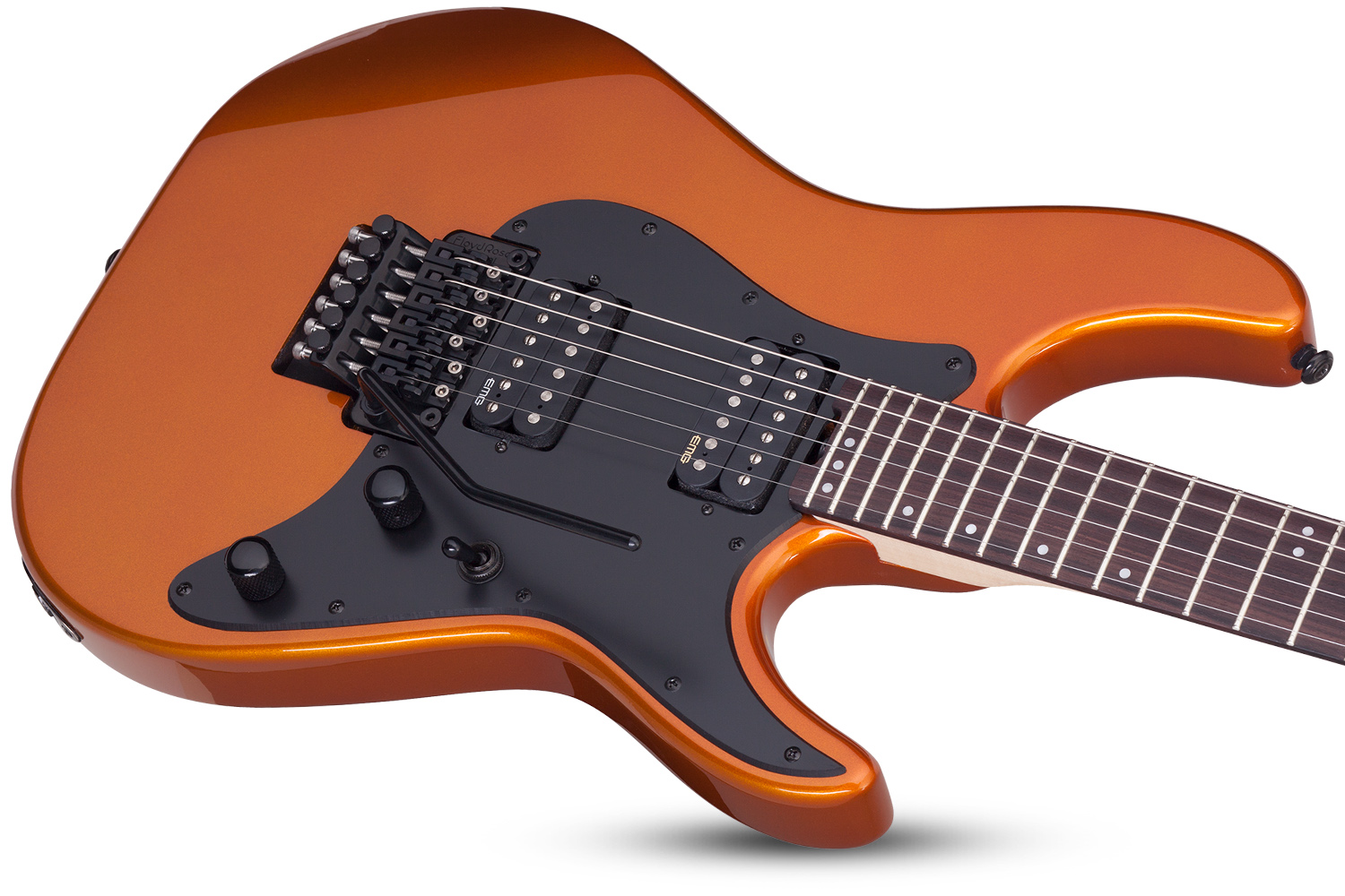 Schecter Sun Valley Super Shredder Fr 2h Emg Rw - Lambo Orange - E-Gitarre in Teleform - Variation 1