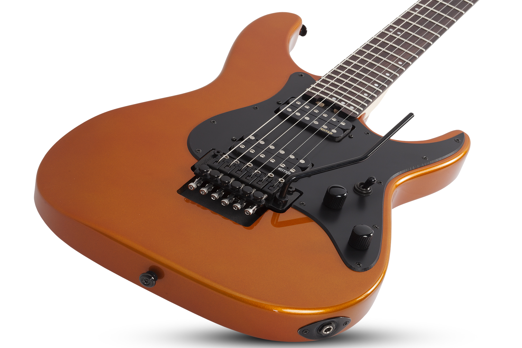 Schecter Sun Valley Super Shredder Fr 2h Emg Rw - Lambo Orange - E-Gitarre in Teleform - Variation 2
