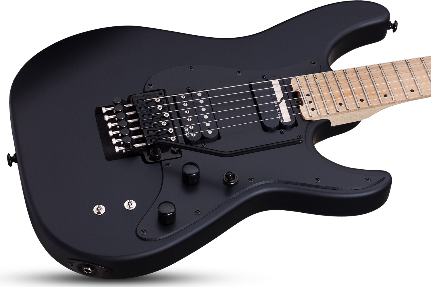 Schecter Sun Valley Super Shredder Fr S 2h Sustainiac Eb - Satin Black - E-Gitarre aus Metall - Variation 1