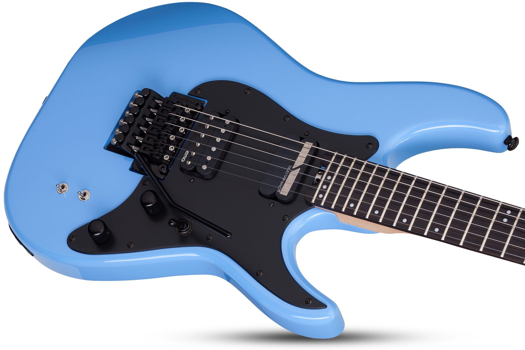 Schecter Sun Valley Super Shredder Fr S 2h Sustainiac Eb - Riviera Blue - E-Gitarre aus Metall - Variation 2