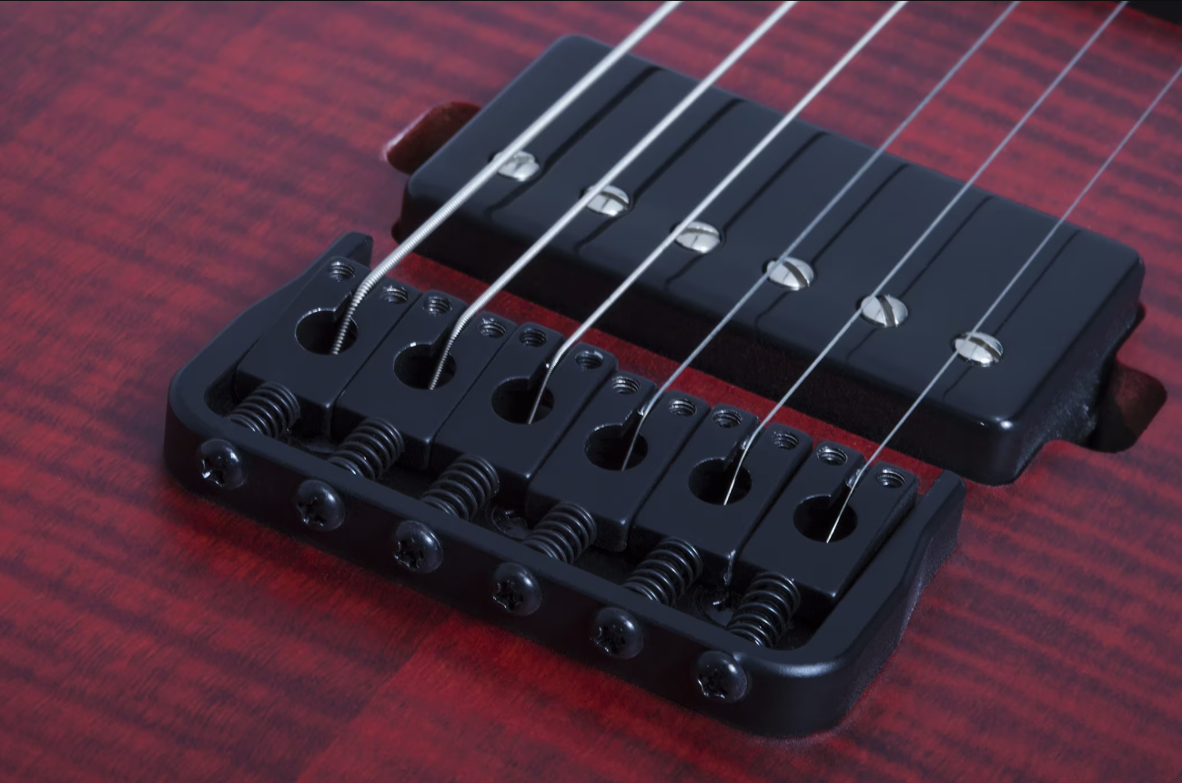 Schecter Sunset-6 Extreme 2h Ht Eb - Scarlet Burst - E-Gitarre aus Metall - Variation 3