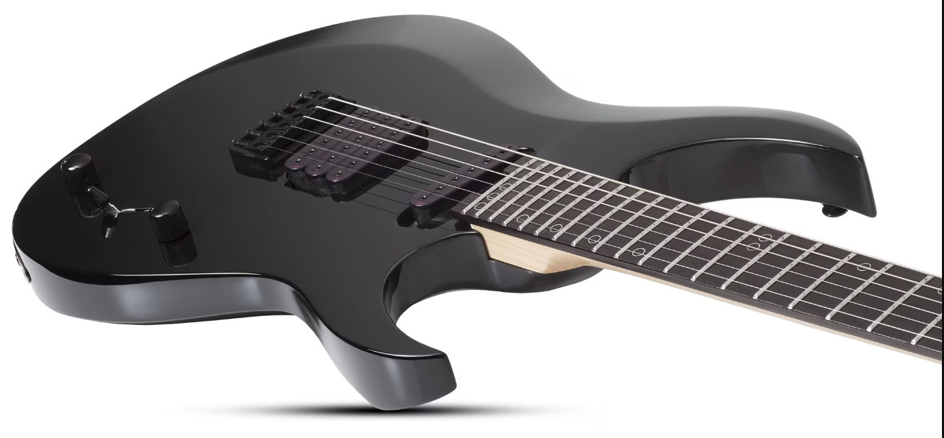 Schecter Sunset Triad 6 Tcs Ht Eb - Gloss Black - E-Gitarre aus Metall - Variation 2