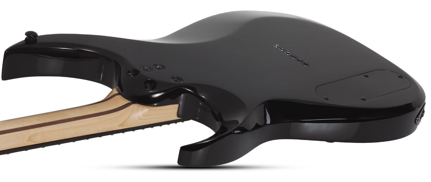 Schecter Sunset Triad 6 Tcs Ht Eb - Gloss Black - E-Gitarre aus Metall - Variation 5
