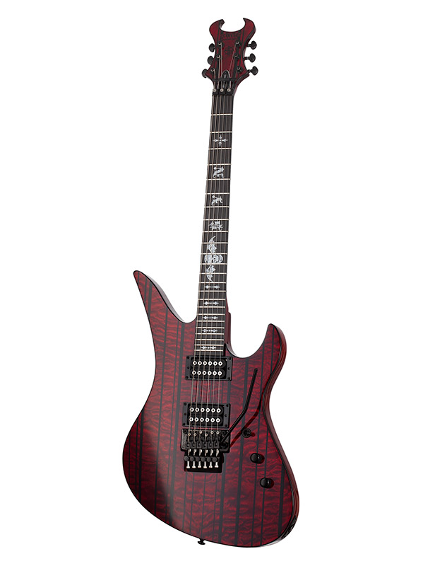 Schecter Synyster Gates Standard Plus Fr Hh Eb - Transparent Deep Red - Signature-E-Gitarre - Variation 5